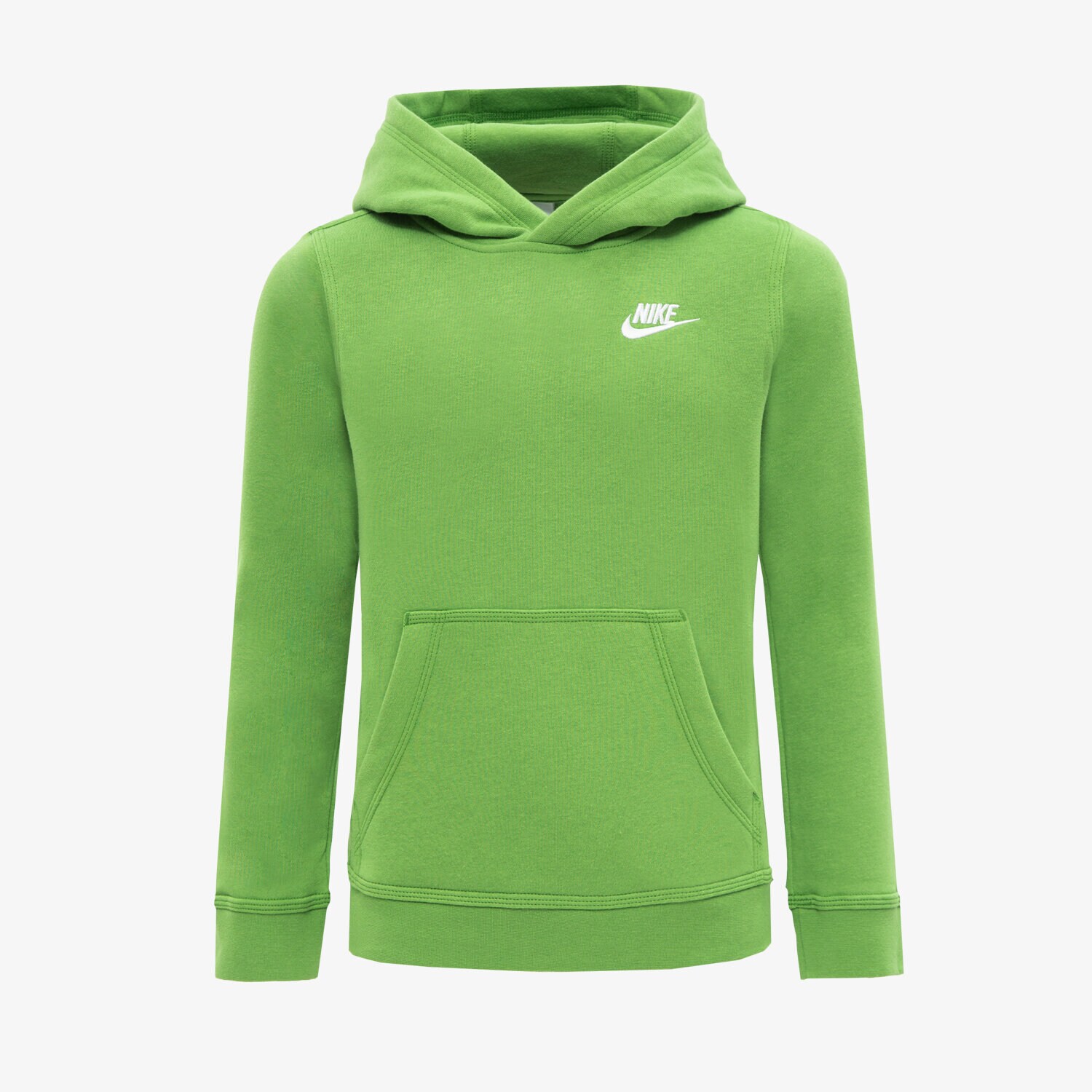 Sportowa bluza dziecięca NIKE BLUZA Z KAPTUREM NIKE SPORTSWEAR CLUB BOY BV3757-377 ZIELONY