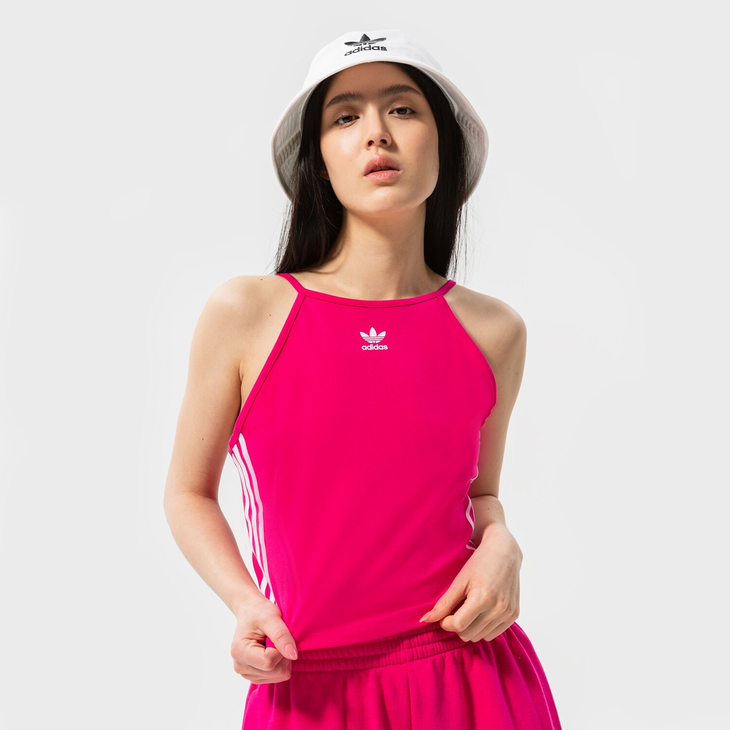 Koszulka, t-shirt damski ADIDAS TOP TANK TOP HG6143 RÓŻOWY
