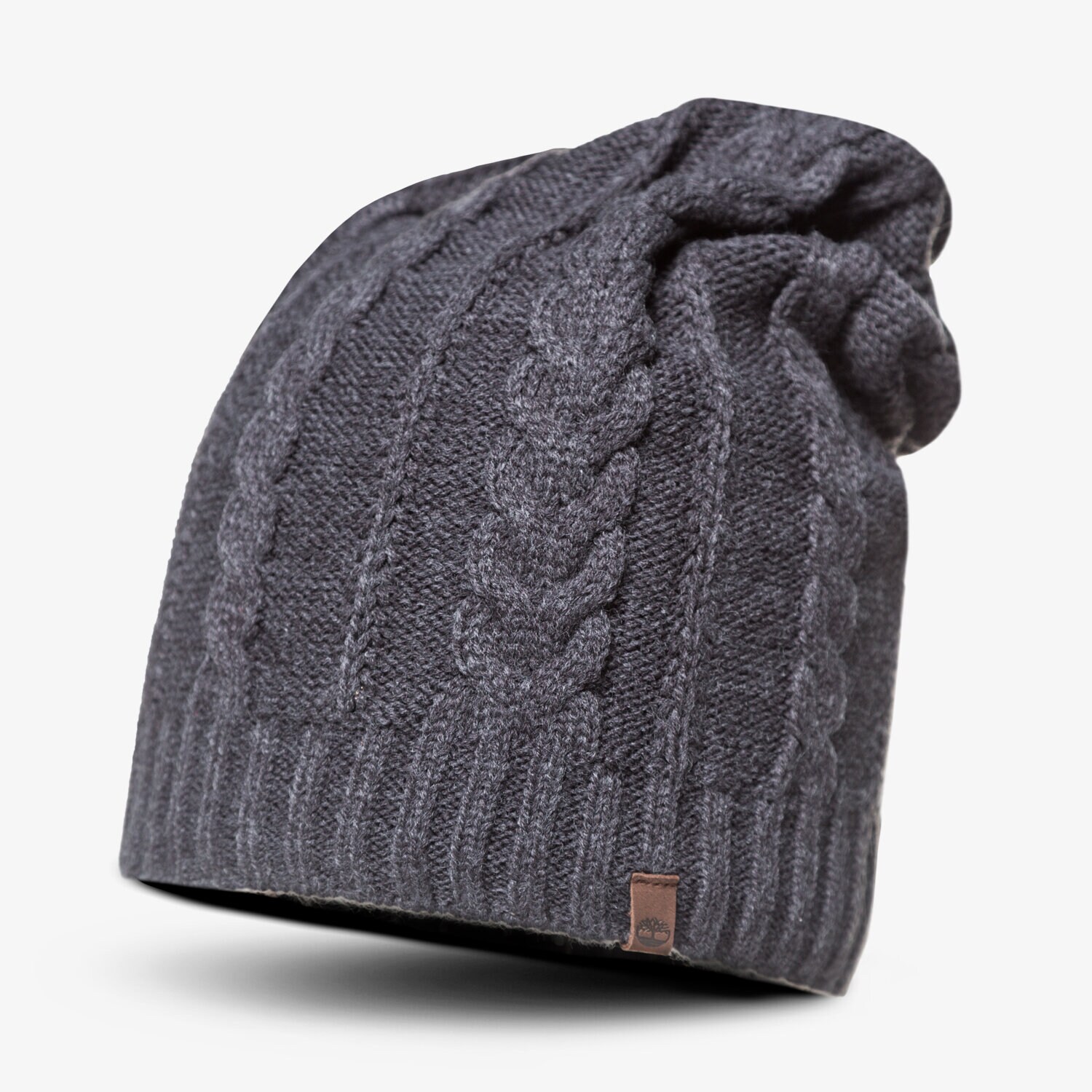 Czapka zimowa damska TIMBERLAND CZAPKA ZIMOWA CABLE SLOUCHY a1egj010 GRANATOWY