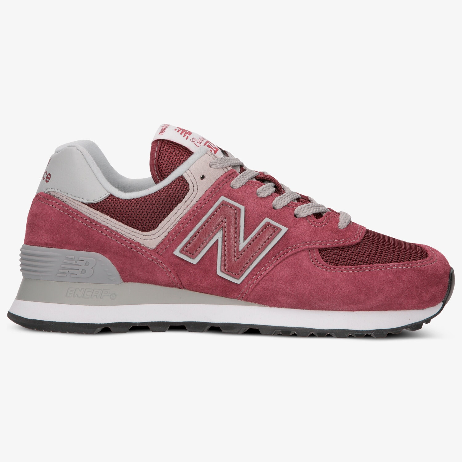 Buty sneakersy damskie NEW BALANCE WL574ER WL574ER BORDOWY