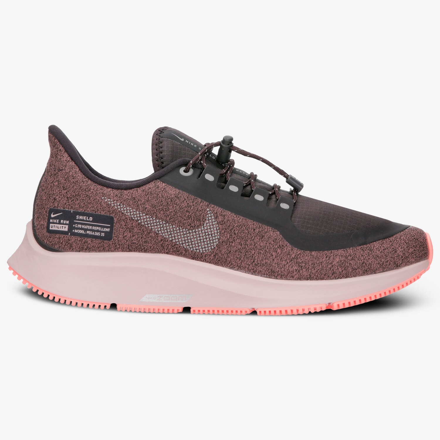 Buty zimowe damskie NIKE W AIR ZOOM PEGASUS 35 RN SHLD AA1644-001 FIOLETOWY