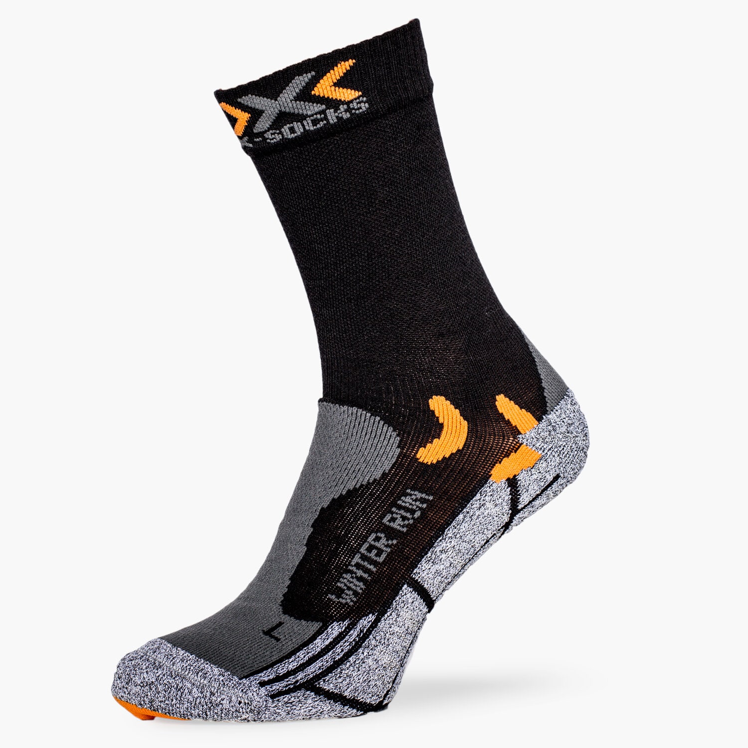Skarpetki sportowe damskie X-SOCKS SKARPETY WINTER RUN SI LVER X20243X01 CZARNY