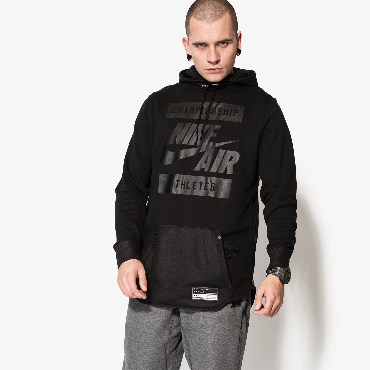 Bluza męska NIKE BLUZA M NK AIR HOODIE 802638010 CZARNY
