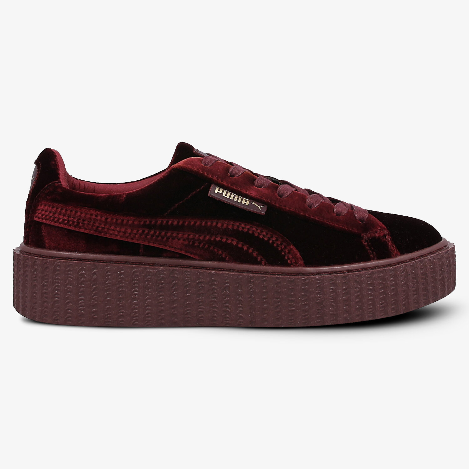Damskie trampki, tenisówki PUMA CREEPER VELVET 36446602W BORDOWY