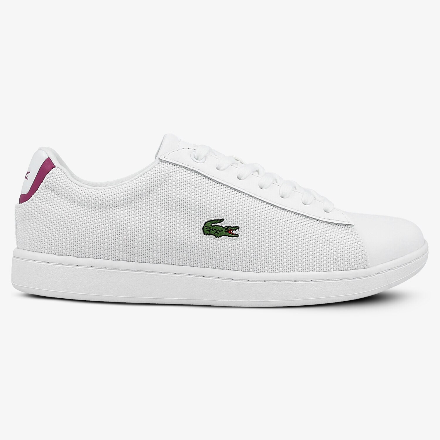 Buty sneakersy damskie LACOSTE CARNABY EVO 117 5 733SPW1025001 BIAŁY