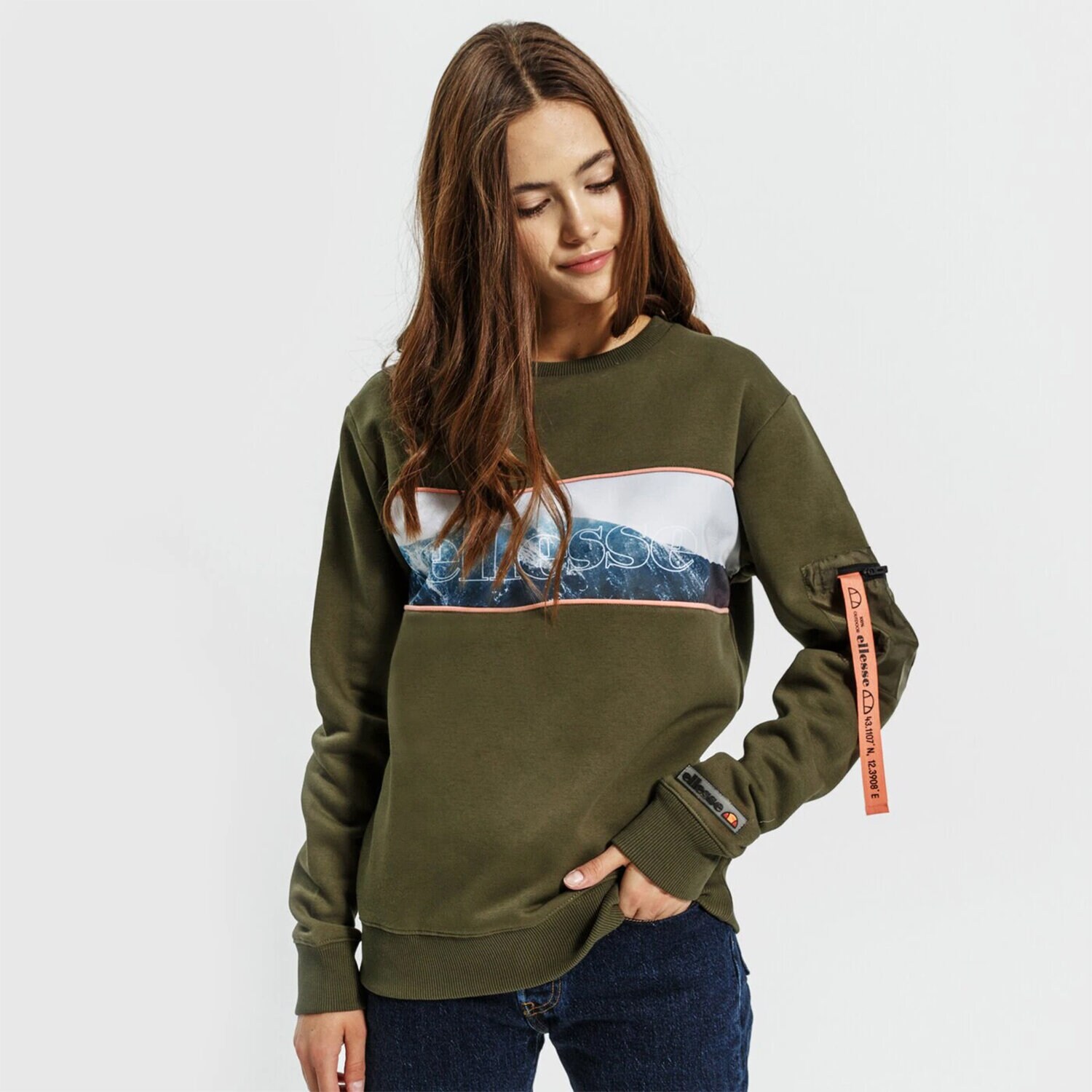 Bluza damska ELLESSE BLUZA COLLINE SWEATSHIRT KHA SGK12461506 KHAKI