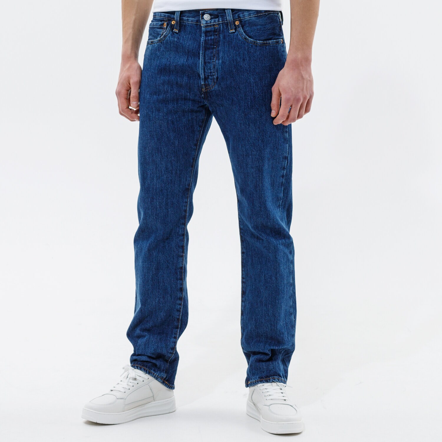 Spodnie sportowe męskie LEVI'S SPODNIE 501 LEVI'S ORIGINAL 00501-0114 GRANATOWY