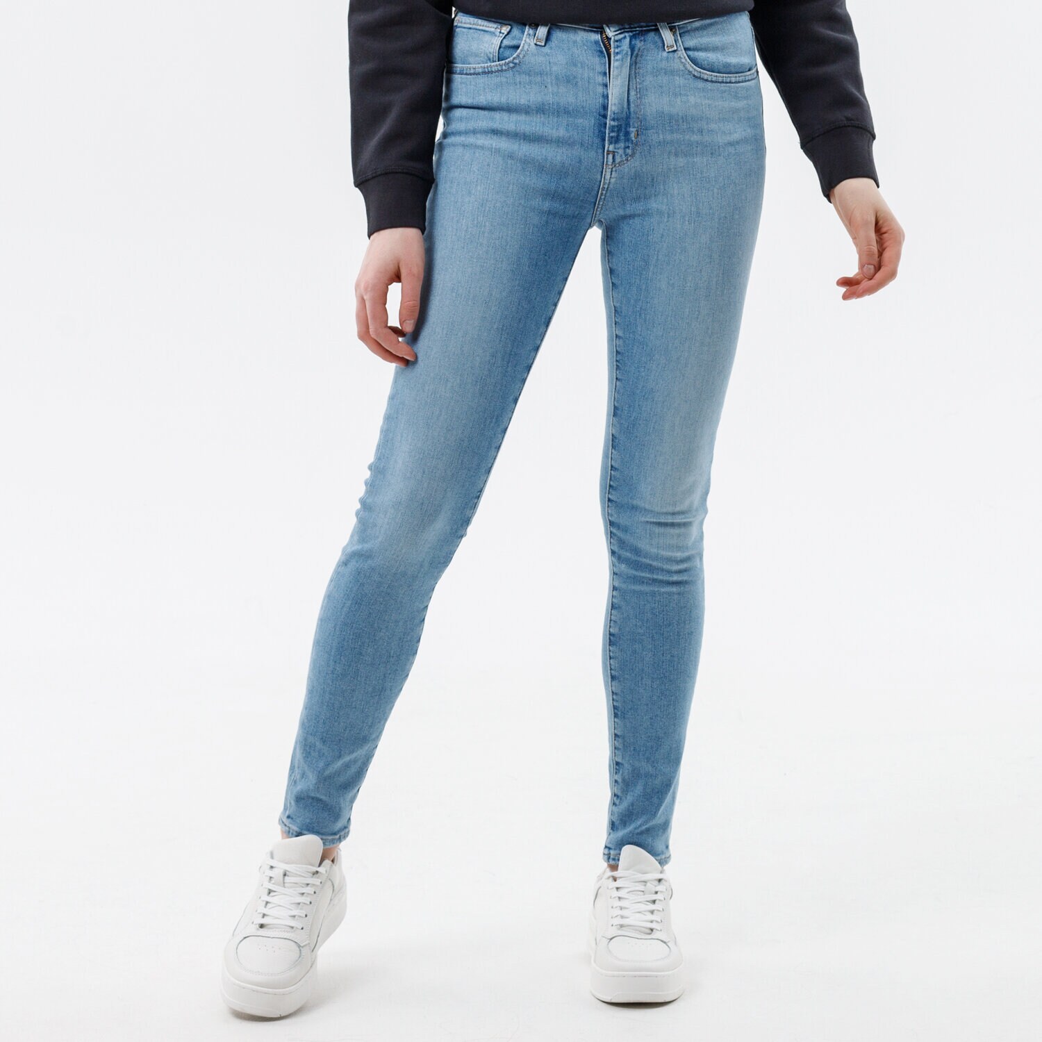 Spodnie sportowe damskie LEVI'S SPODNIE 721 HIGH RISE SKINNY 18882-0332 NIEBIESKI