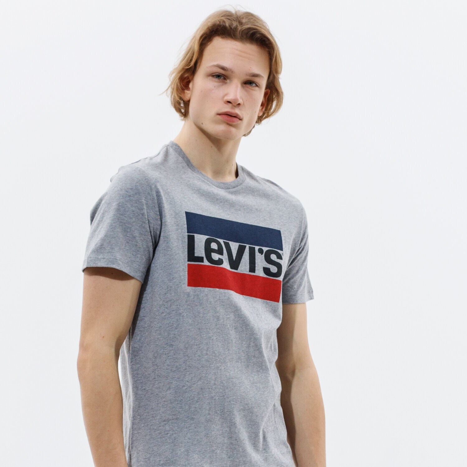 Koszulka, t-shirt sportowy męski LEVI'S T-SHIRT SPORTSWEAR LOGO GRAPHIC 39636-0002 SZARY