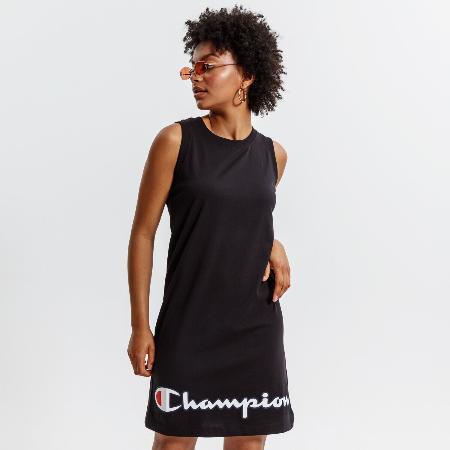 Modna sukienka sportowa CHAMPION SUKIENKA DRESS 112657KK001 CZARNY
