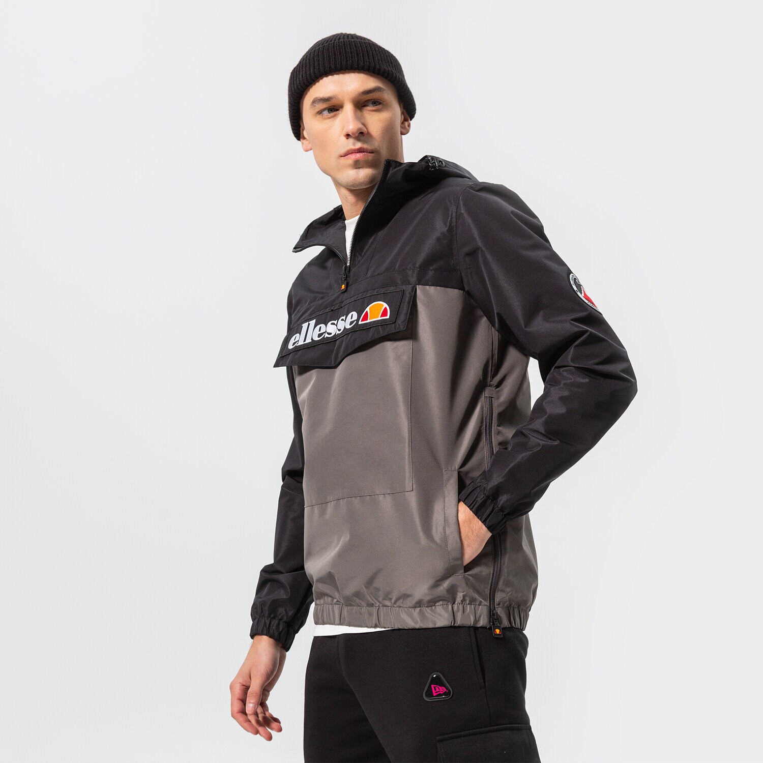 Kurtka zimowa męska ELLESSE KURTKA MONT 2 OH JACKET DGREY SHL06040103 SZARY