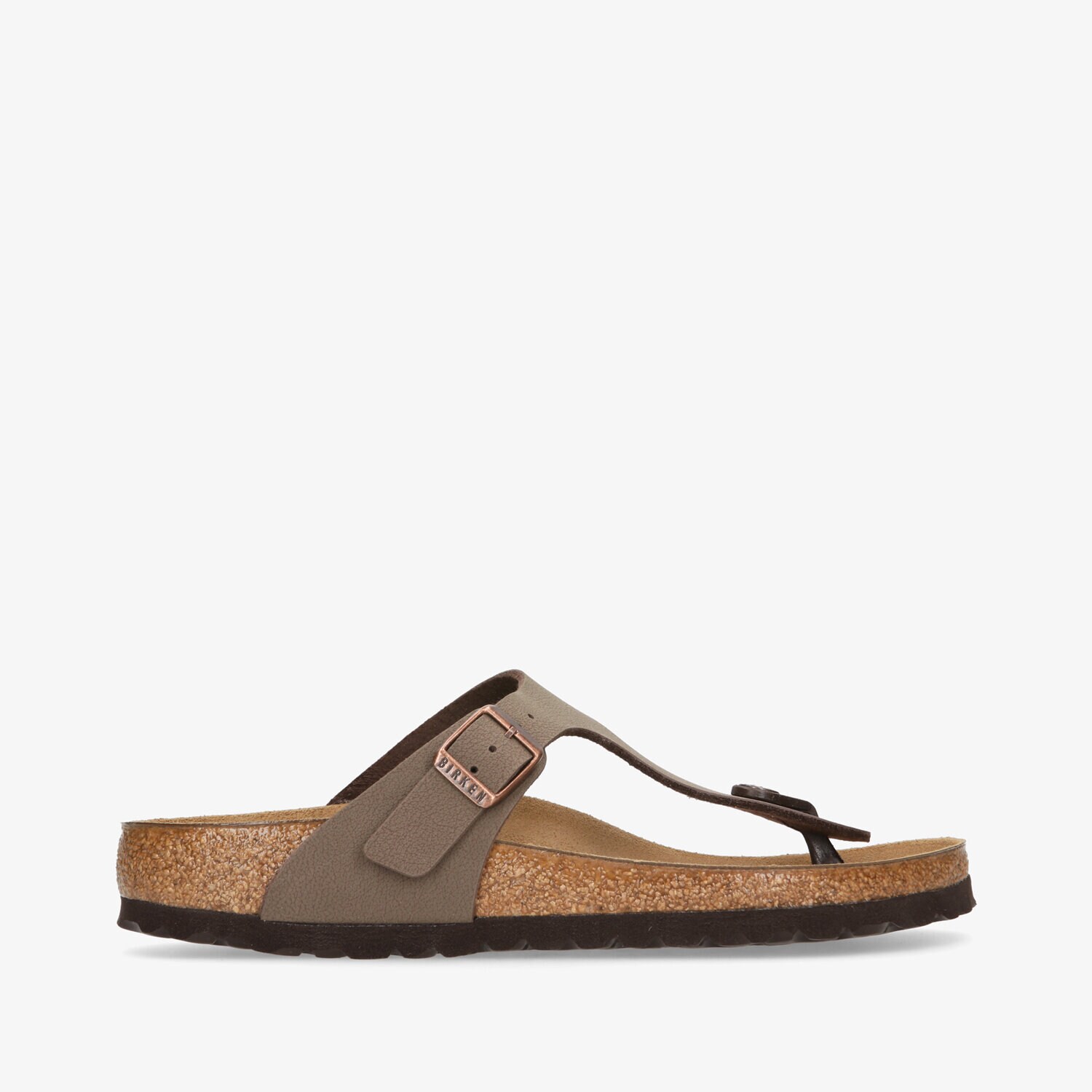 Klapki damskie BIRKENSTOCK GIZEH 43753 BRĄZOWY