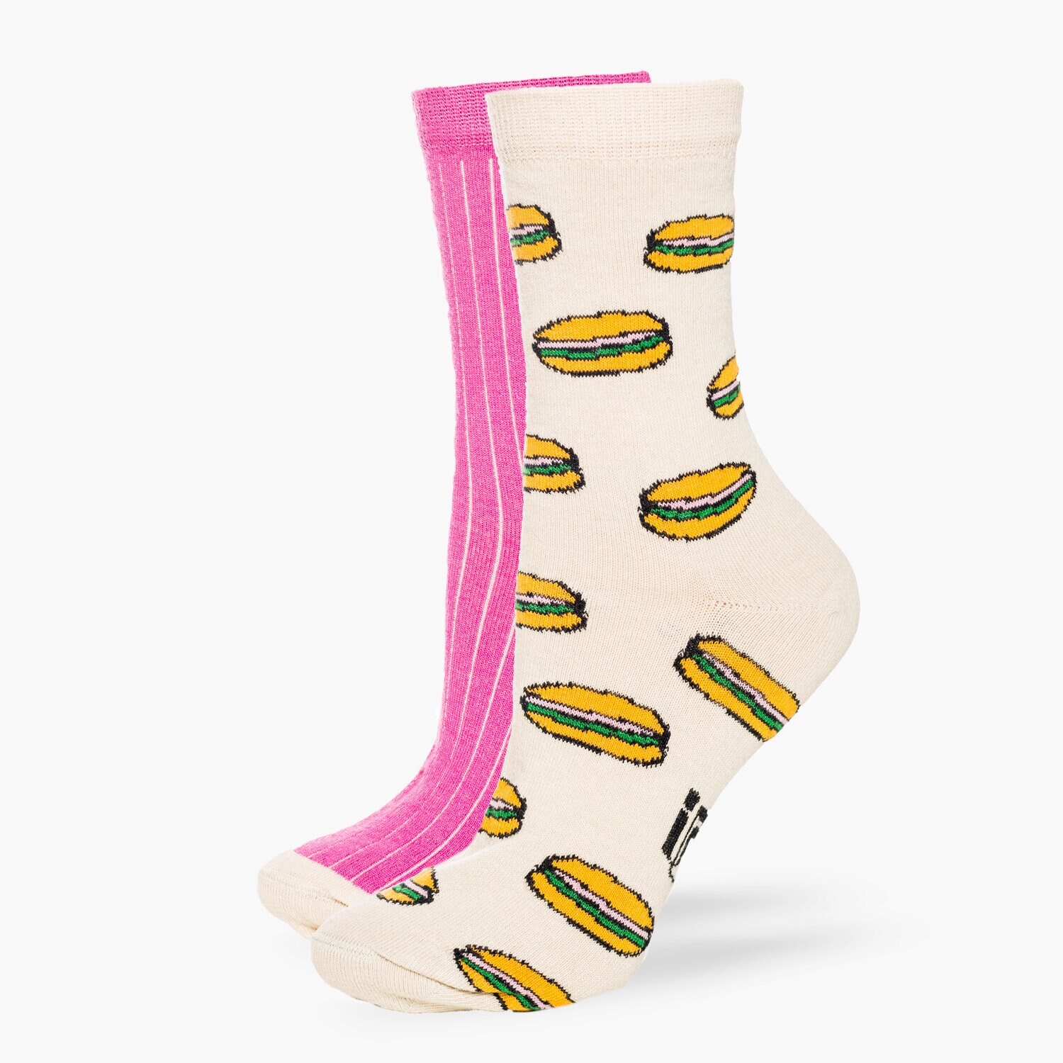 Skarpetki sportowe damskie SIZEER SKARPETY HAMBURGERS 2PPK SISK2304 MULTICOLOR