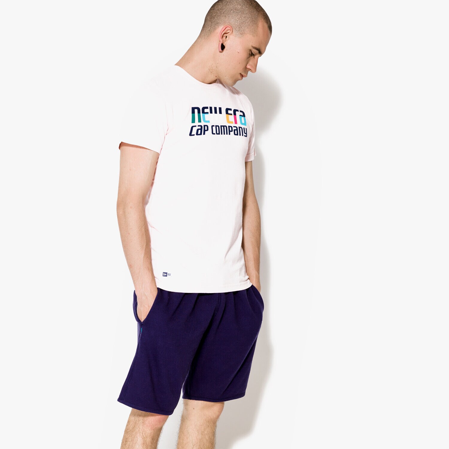 Koszulka, t-shirt sportowy męski NEW ERA KOSZULKA URBAN SUMMER NE BLS 11409850 RÓŻOWY