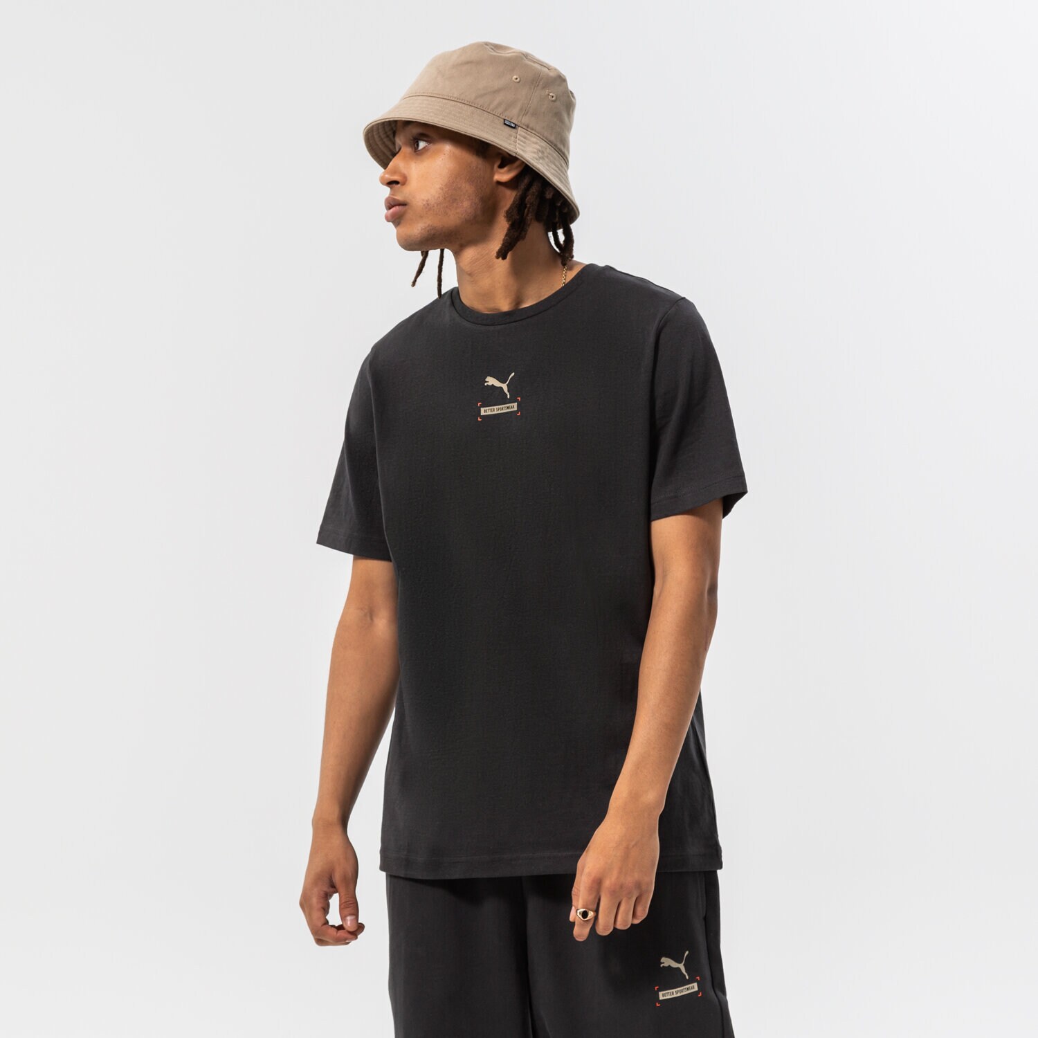 Koszulka, t-shirt sportowy męski PUMA T-SHIRT BETTER TEE 670030 75 CZARNY