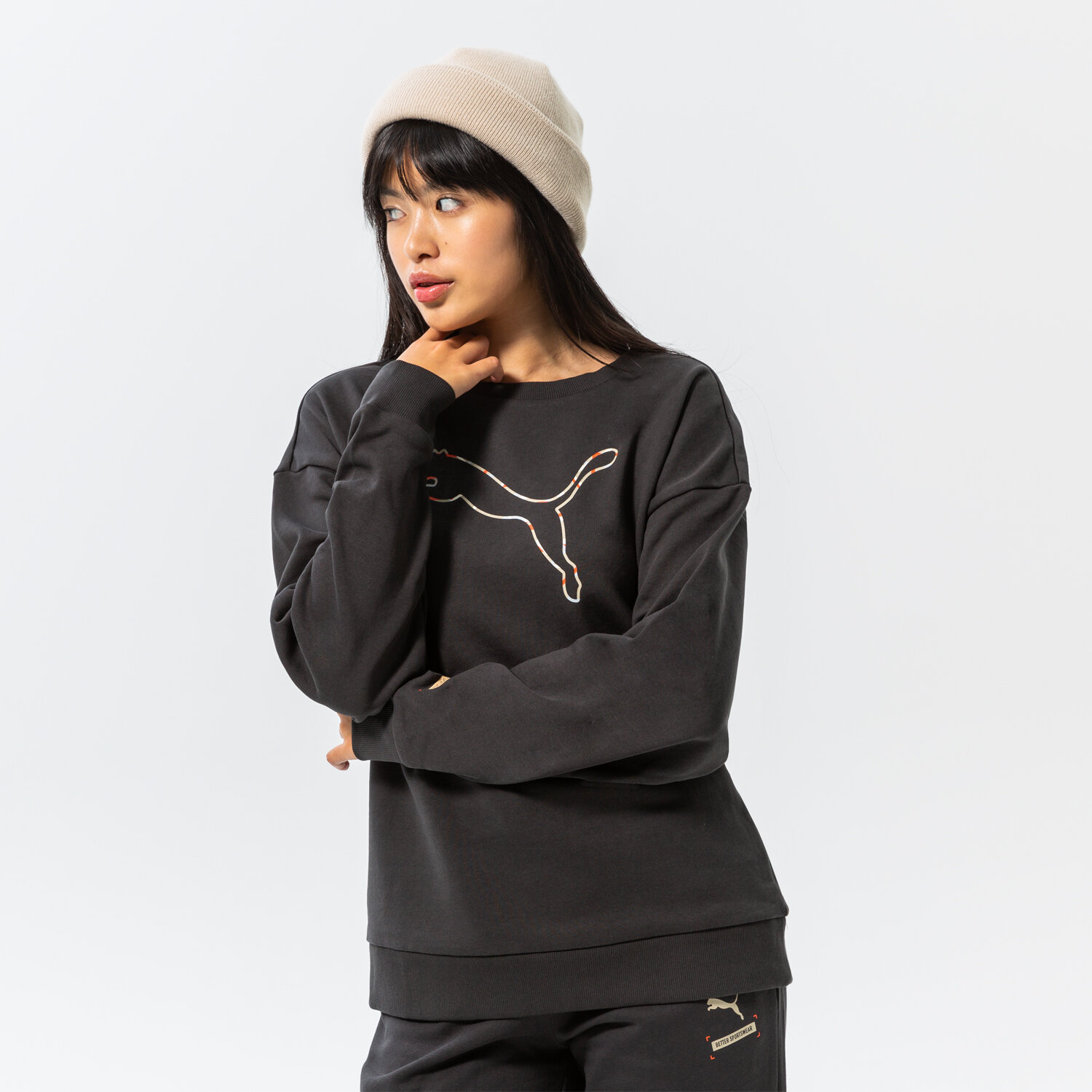 Bluza damska PUMA BLUZA BETTER CREW FL 670035 75 CZARNY