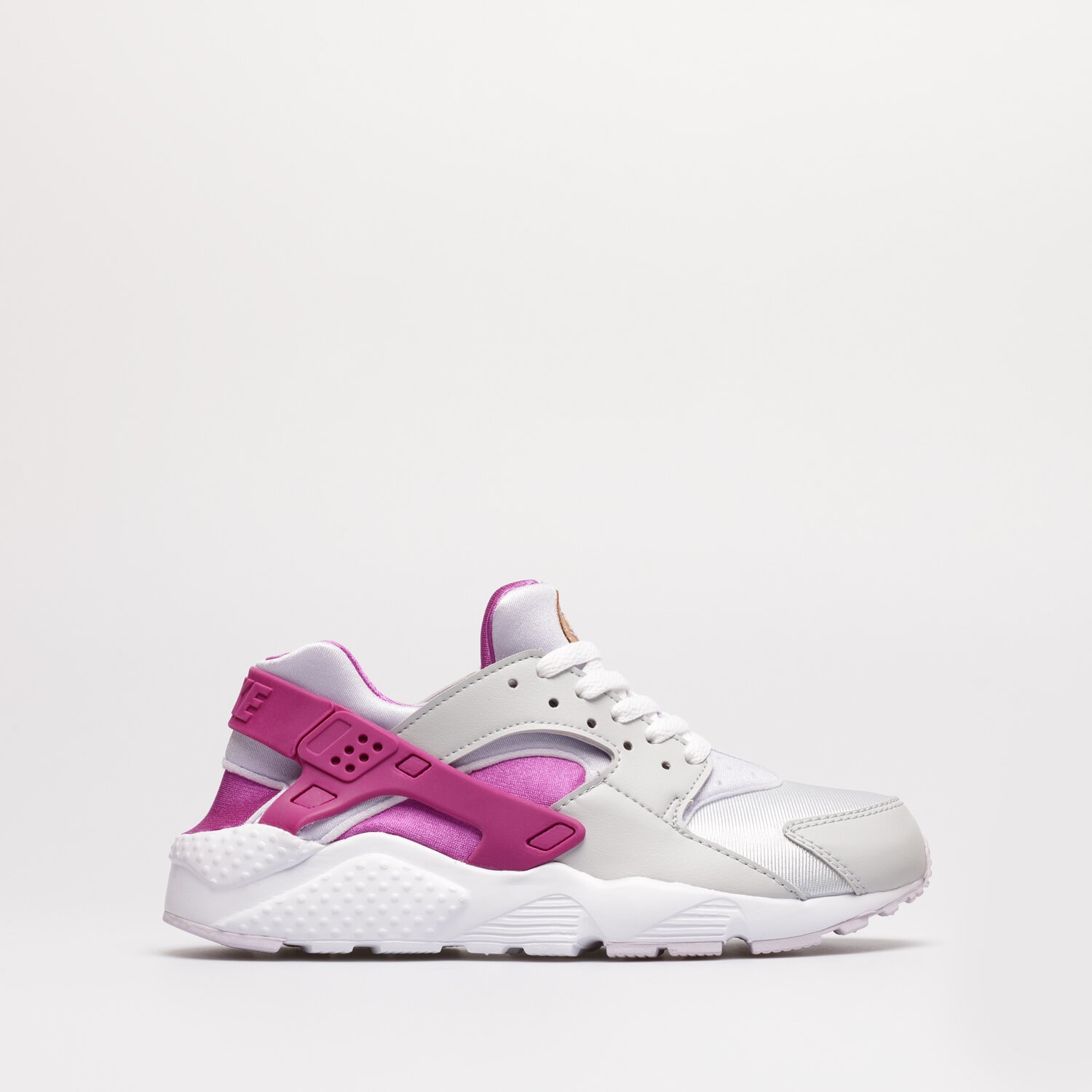 huarache run gs 654275 115 white pink foam grey fog