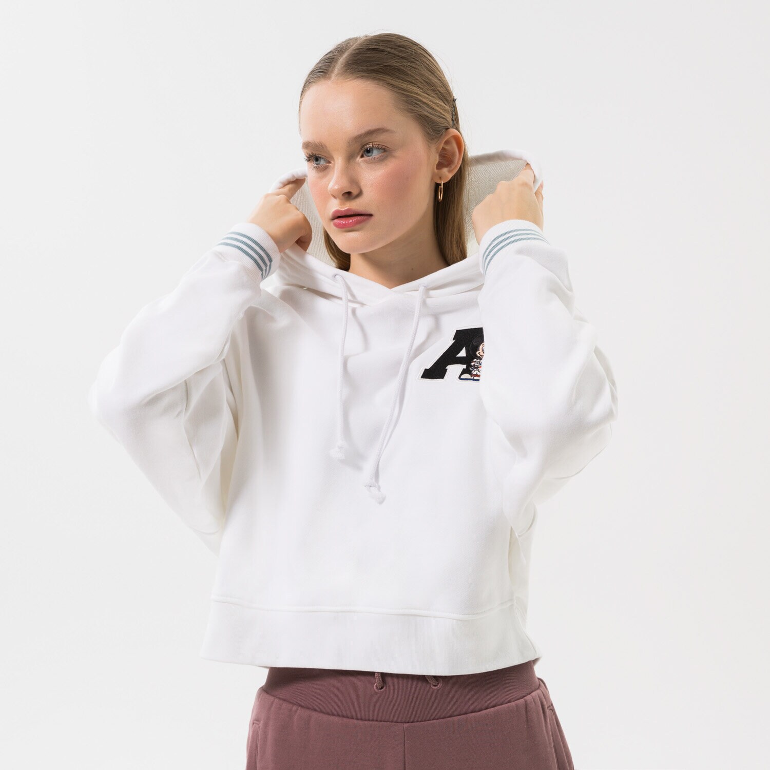 Bluza damska ADIDAS BLUZA Z KAPTUREM DISNEY HOODIE HL9055 BIAŁY