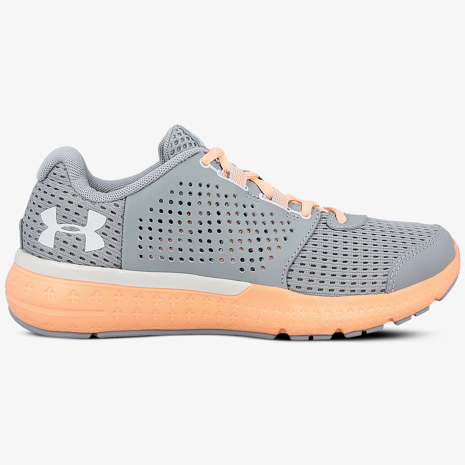 Buty sneakersy damskie UNDER ARMOUR W MICRO G FUEL RN 1285487941 SZARY