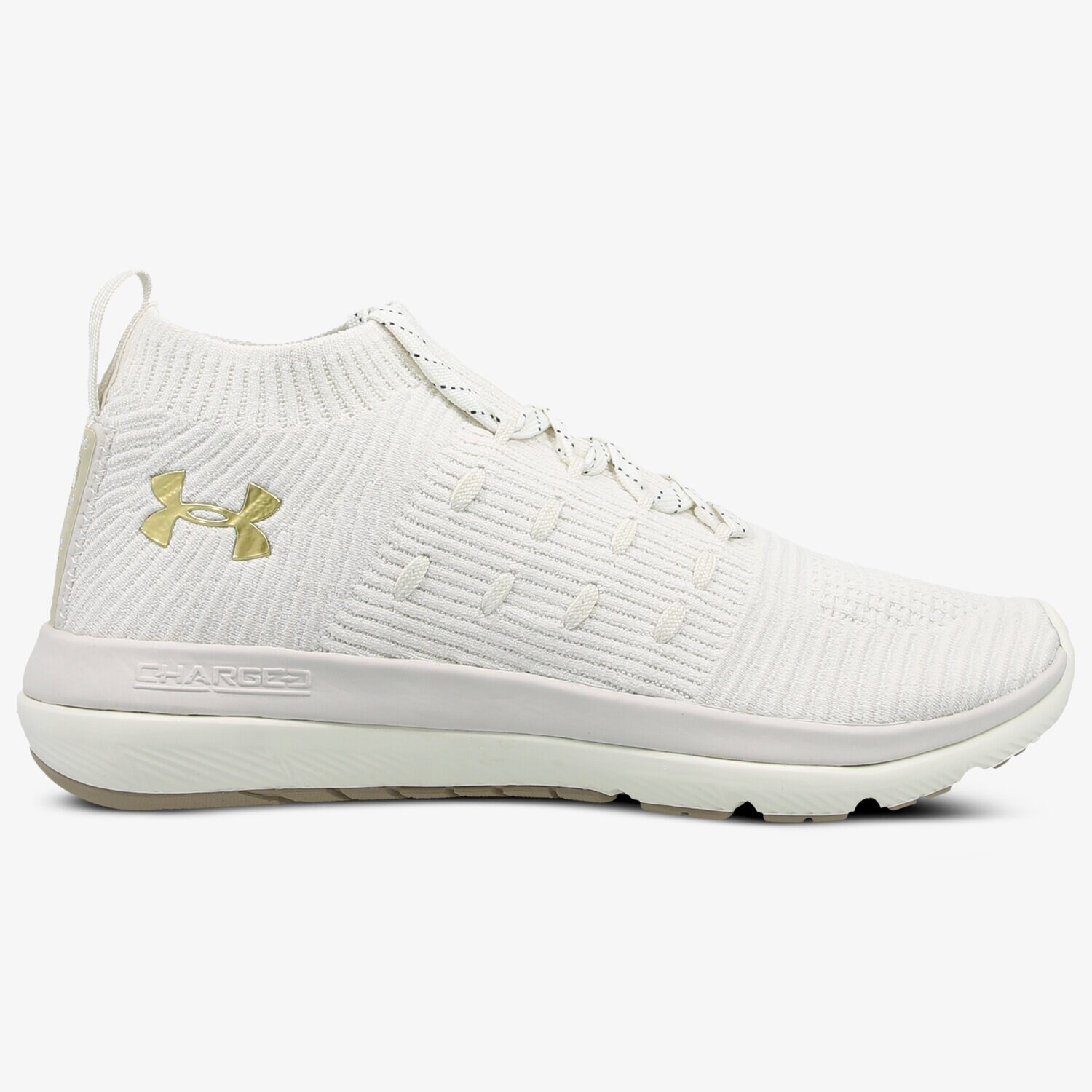 Buty sneakersy damskie UNDER ARMOUR UA W SLINGFLEX MID 3000096105 BIAŁY