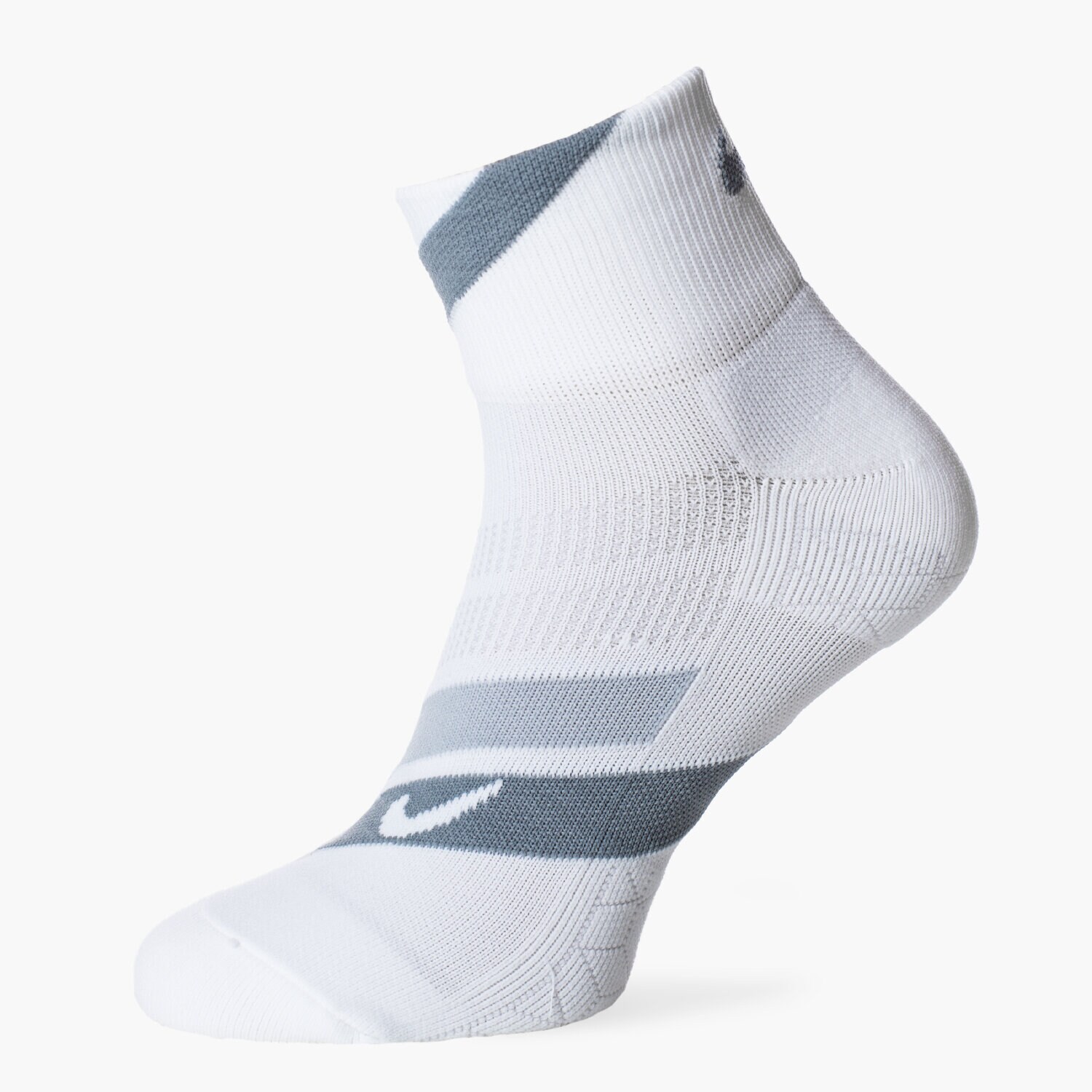Skarpetki sportowe damskie NIKE SKARPETY RUNNING DRI FIT CUSHION D SX5467100 BIAŁY