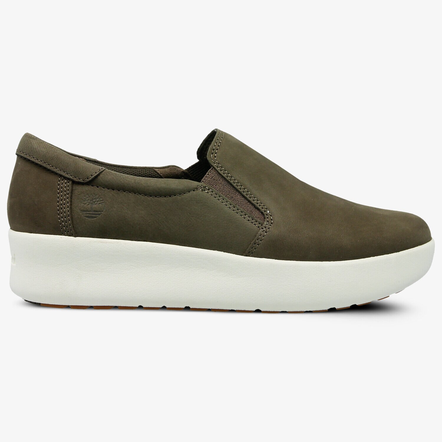 Buty sneakersy damskie TIMBERLAND BERLIN PARK SLIP ON A1M9T KHAKI