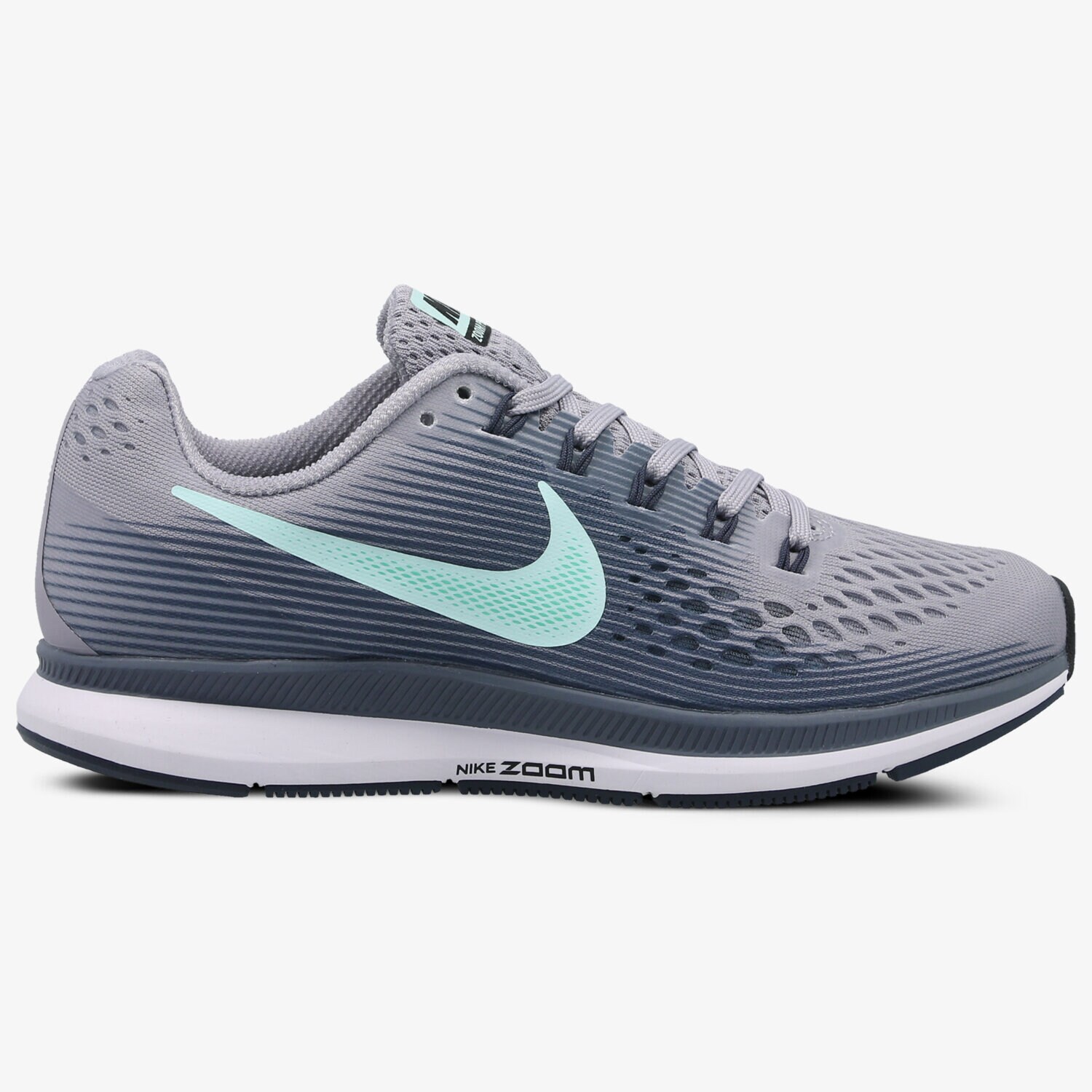 Buty sneakersy damskie NIKE WMNS NIKE AIR ZOOM PEGASUS 34 880560-503 SZARY