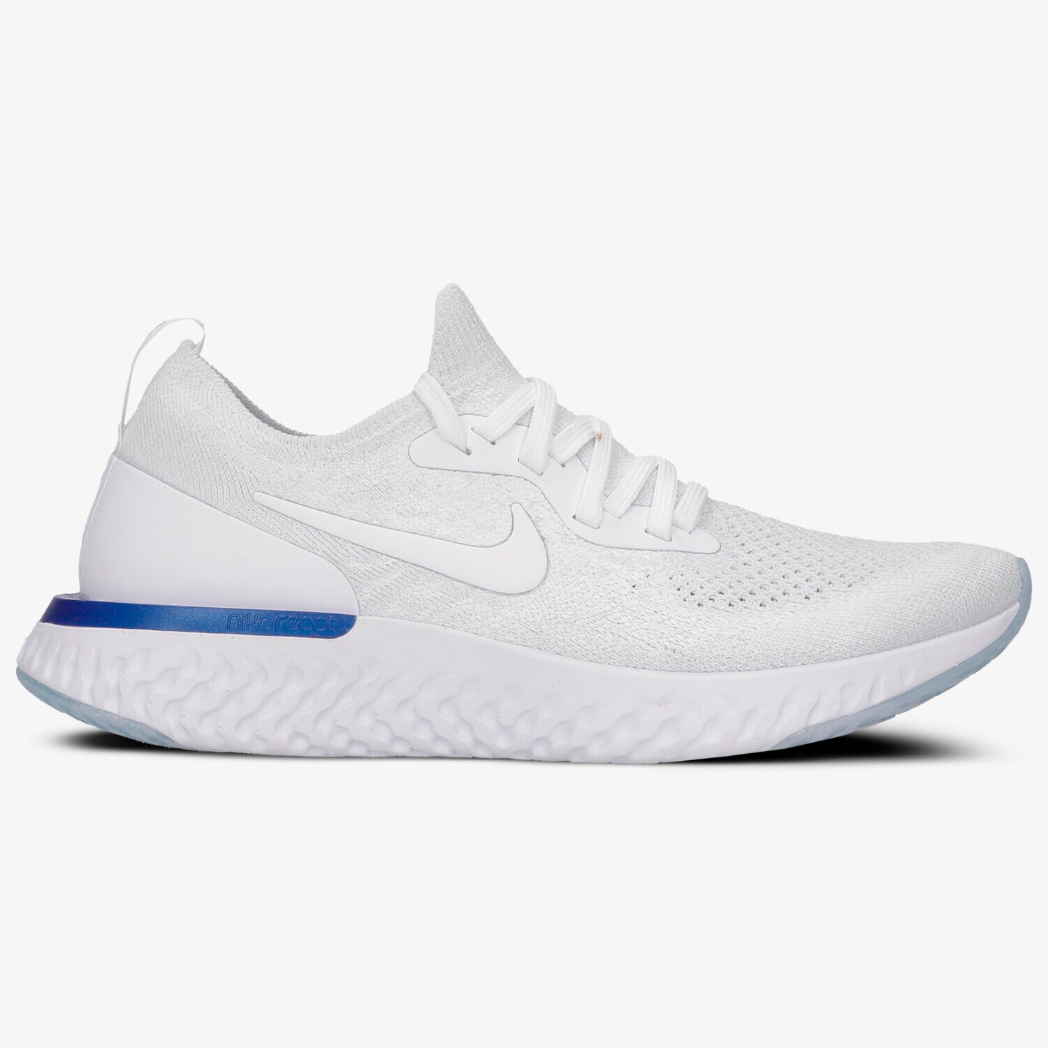 Buty sneakersy damskie NIKE WMNS EPIC REACT FLYKNIT AQ0070-100 BIAŁY
