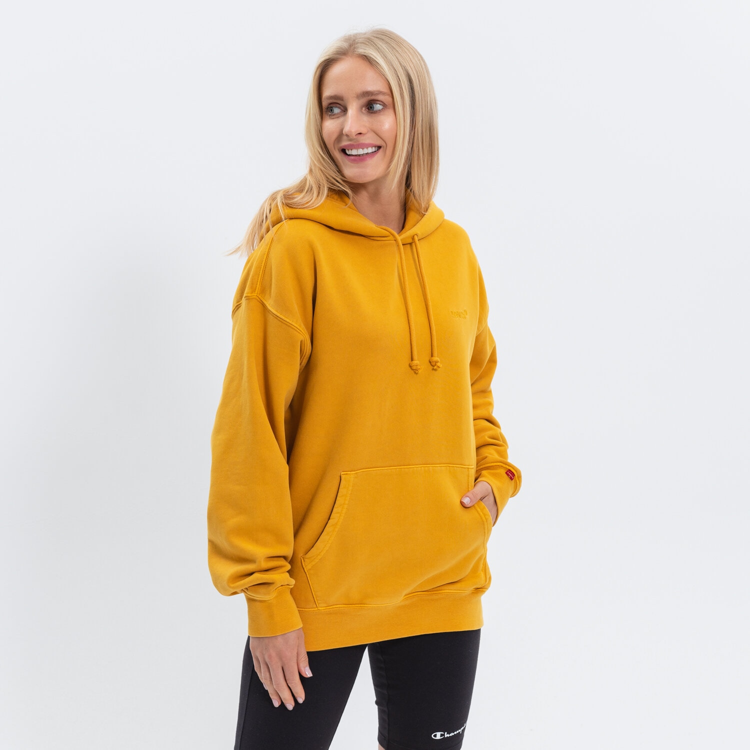 Bluza damska LEVI'S BLUZA Z KAPTUREM RED TAB SWEATS HOODIE A0747-0013 ŻÓŁTY