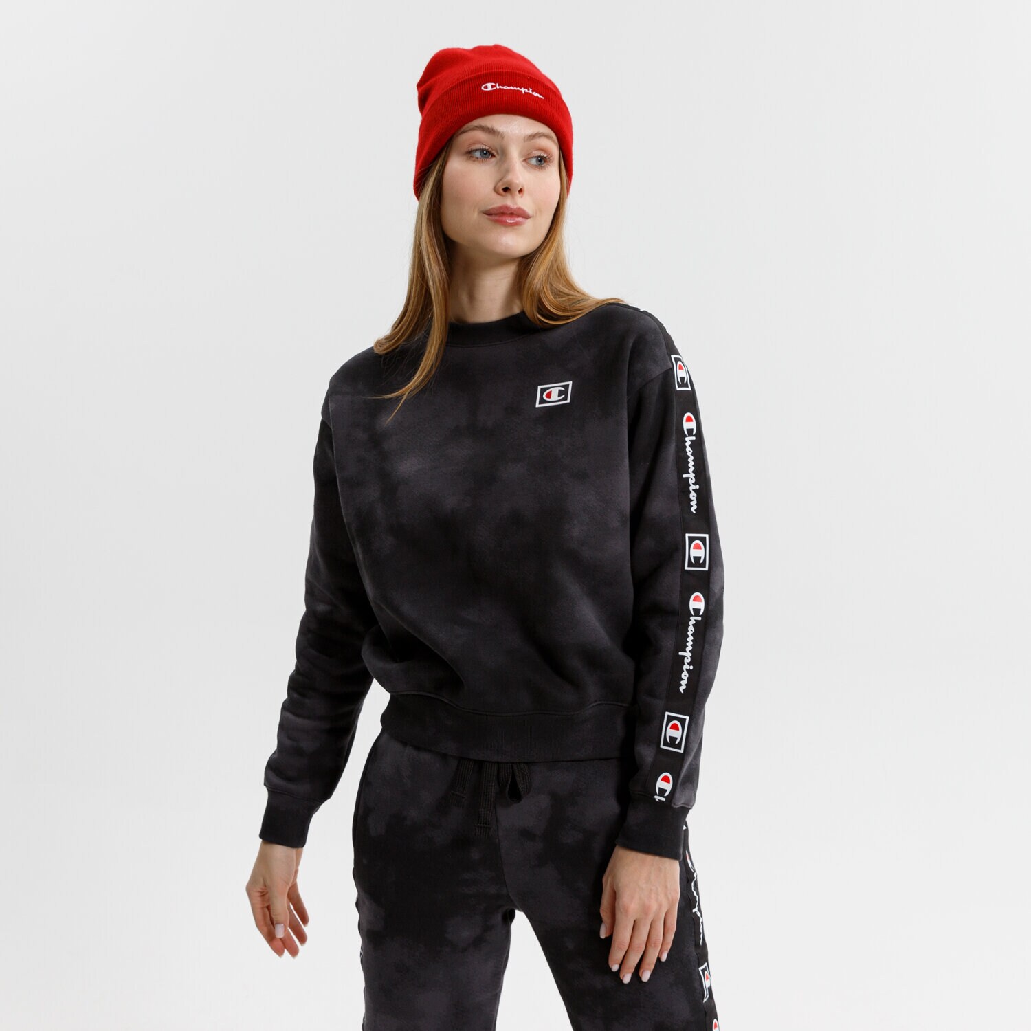 Bluza damska CHAMPION BLUZA CREWNECK SWEATSHIRT 114758KL001 CZARNY