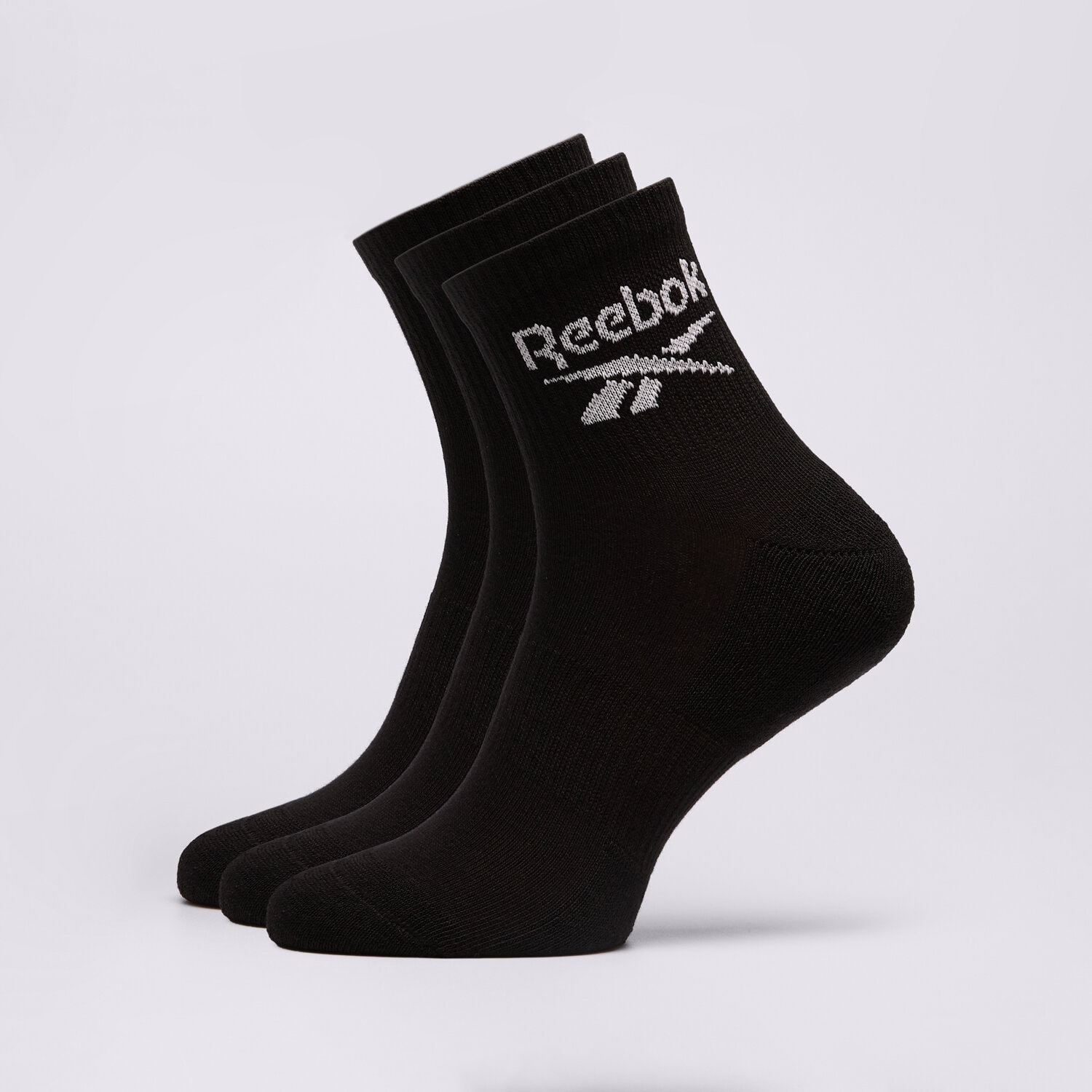 Skarpetki sportowe damskie REEBOK SKARPETY 3 PACK SOCKS QUARTER RBKANTF23057-R0427-2 CZARNY