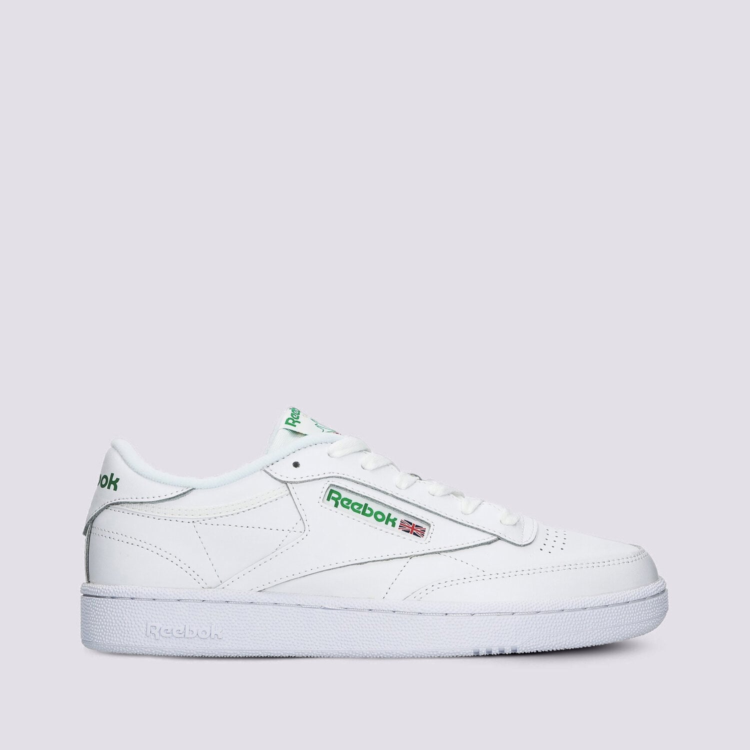 Buty sneakersy męskie REEBOK CLUB C 85 LEATHER 100000155 BIAŁY