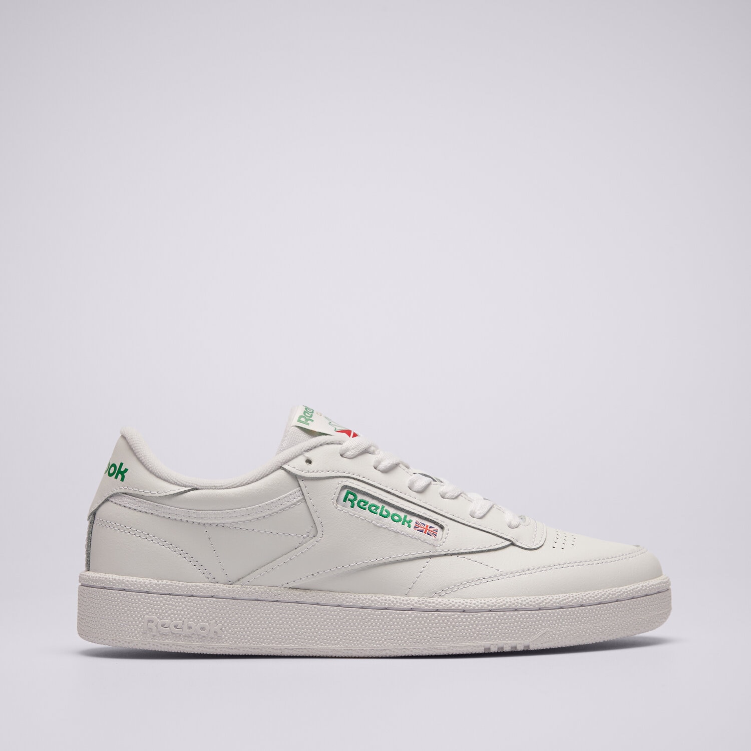 Buty sneakersy męskie REEBOK CLUB C 85 LEATHER 100000155 BIAŁY