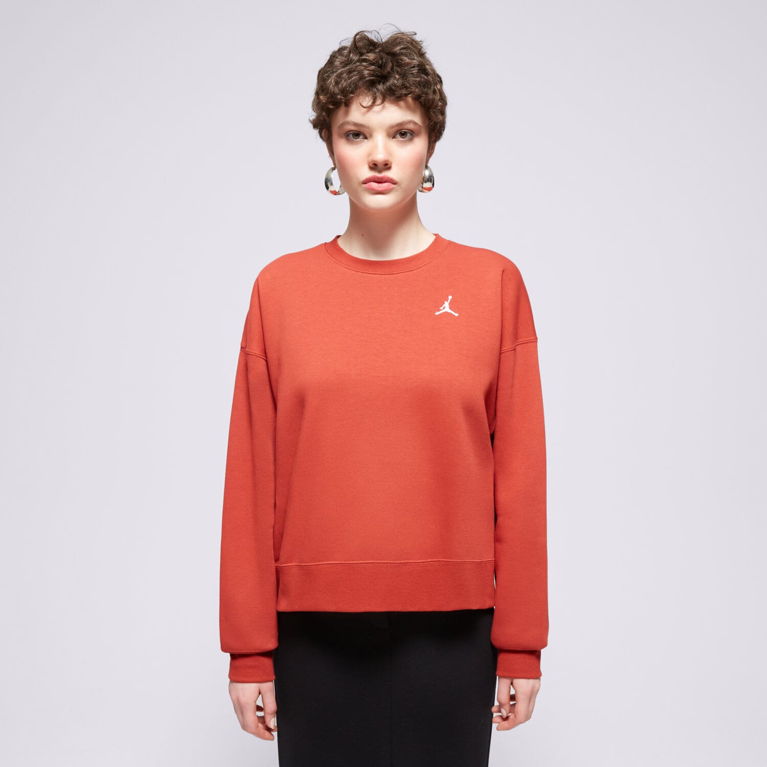 Bluza damska JORDAN BLUZA W BRKLN FLC CREW 2 FN4491-615 CZERWONY
