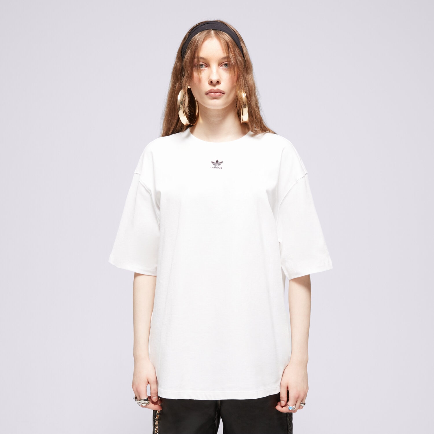 Koszulka, t-shirt damski ADIDAS T-SHIRT TEE IA6461 BIAŁY