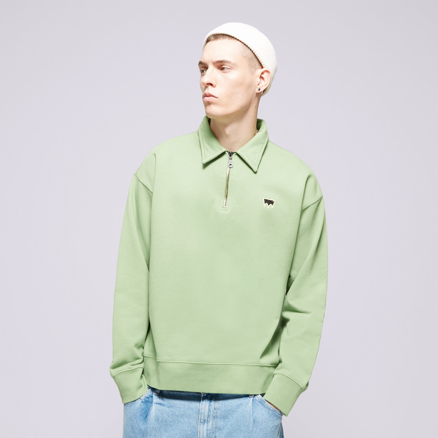 Bluza męska LEVI'S BLUZA SKATE NEW QUARTER ZIP GREENS A1012-0007 ZIELONY