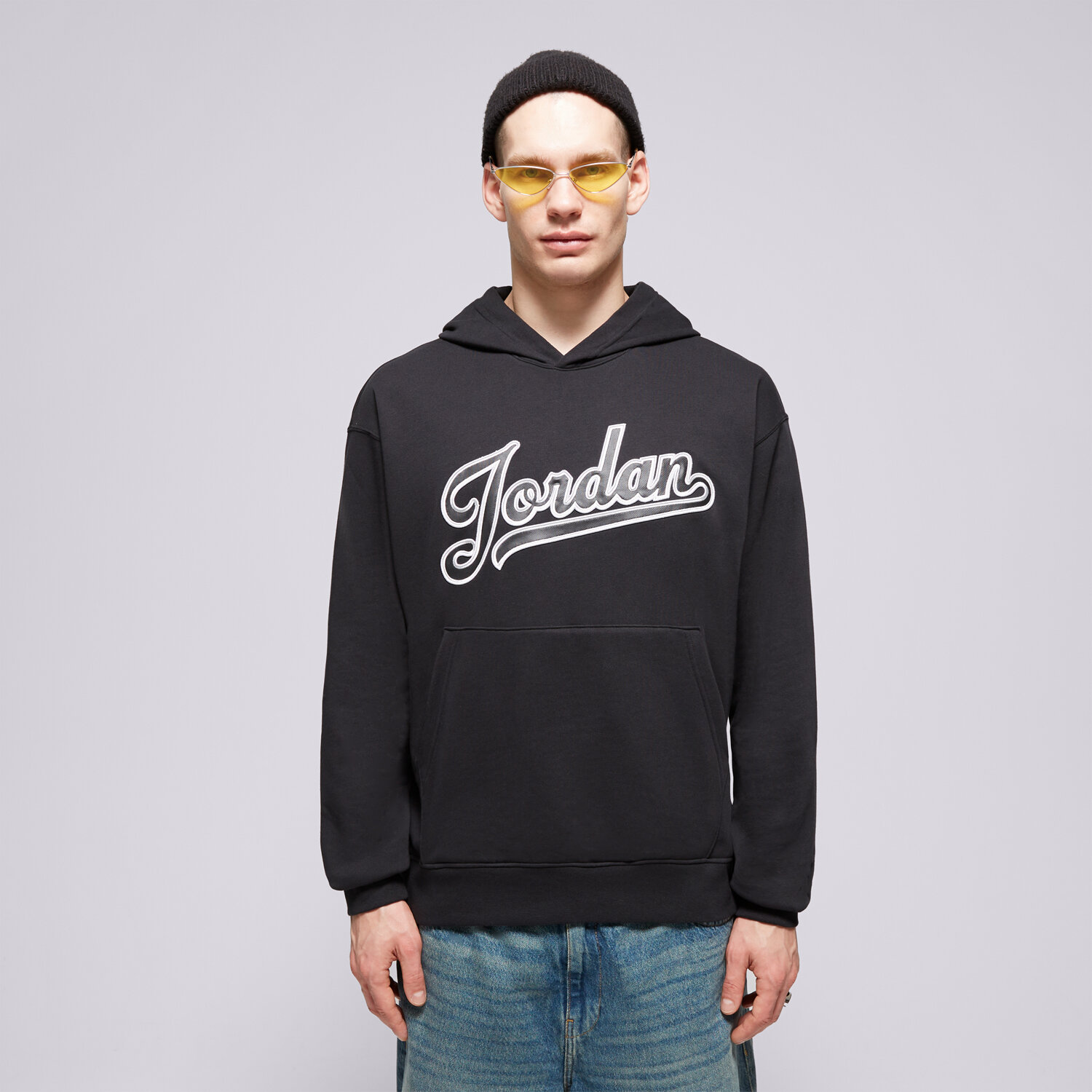 Bluza męska JORDAN BLUZA Z KAPTUREM M J FLT MVP FLC PO 2 FN4613-010 CZARNY