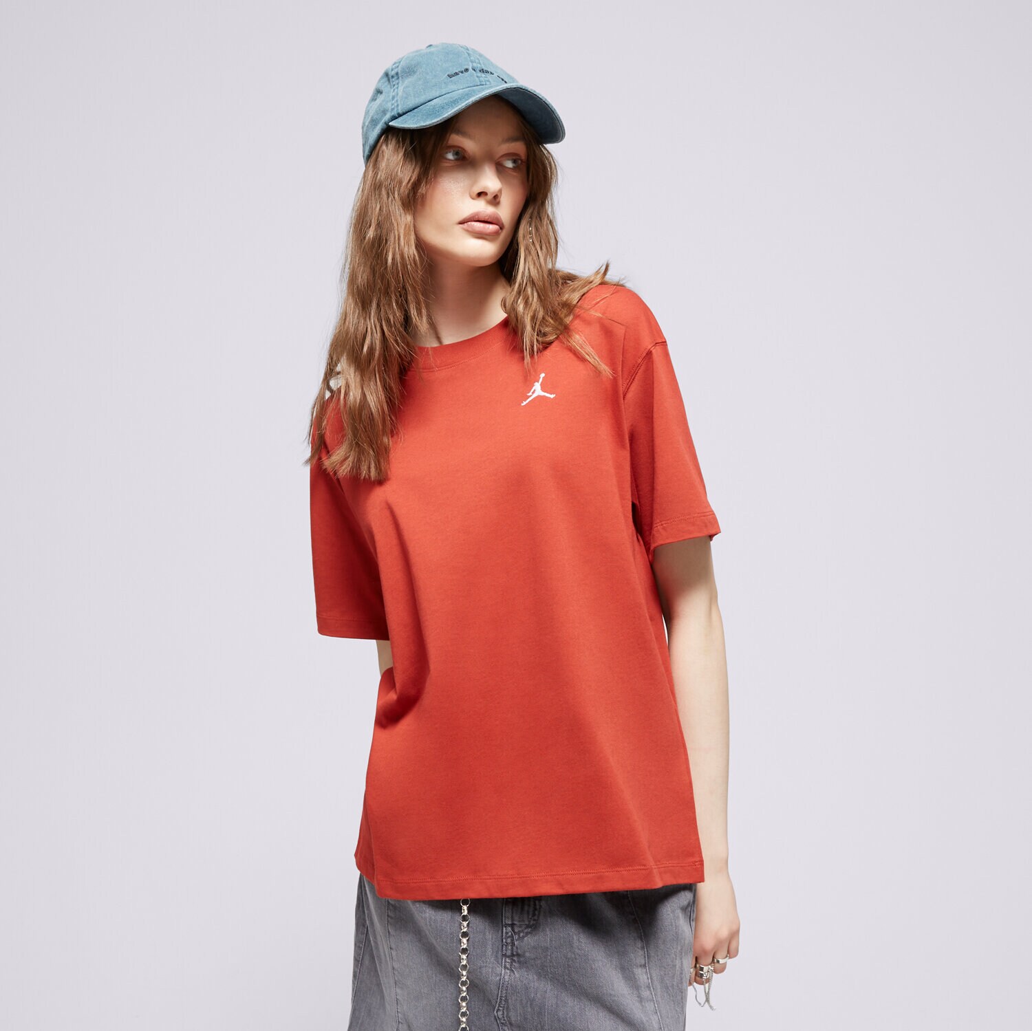 Koszulka, t-shirt damski JORDAN T-SHIRT W J ESSEN GF TEE CORE 23 FN4500-615 CZERWONY