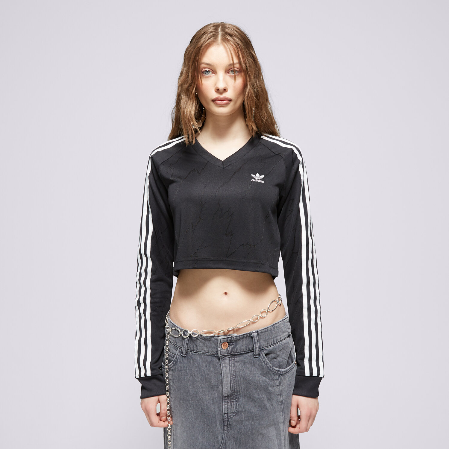 Koszulka, t-shirt damski ADIDAS T-SHIRT FR LS JERSEY IT9707 CZARNY