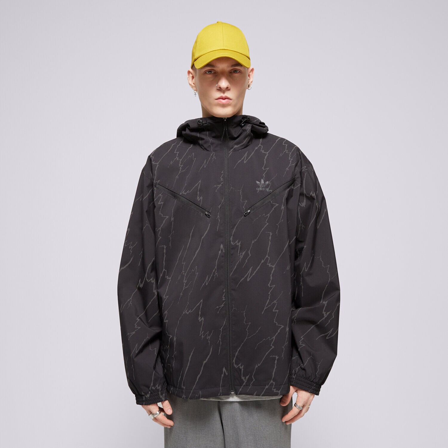 Kurtka wiosenna / jesienna męska ADIDAS KURTKA LIGHTN JKT IM9878 SZARY
