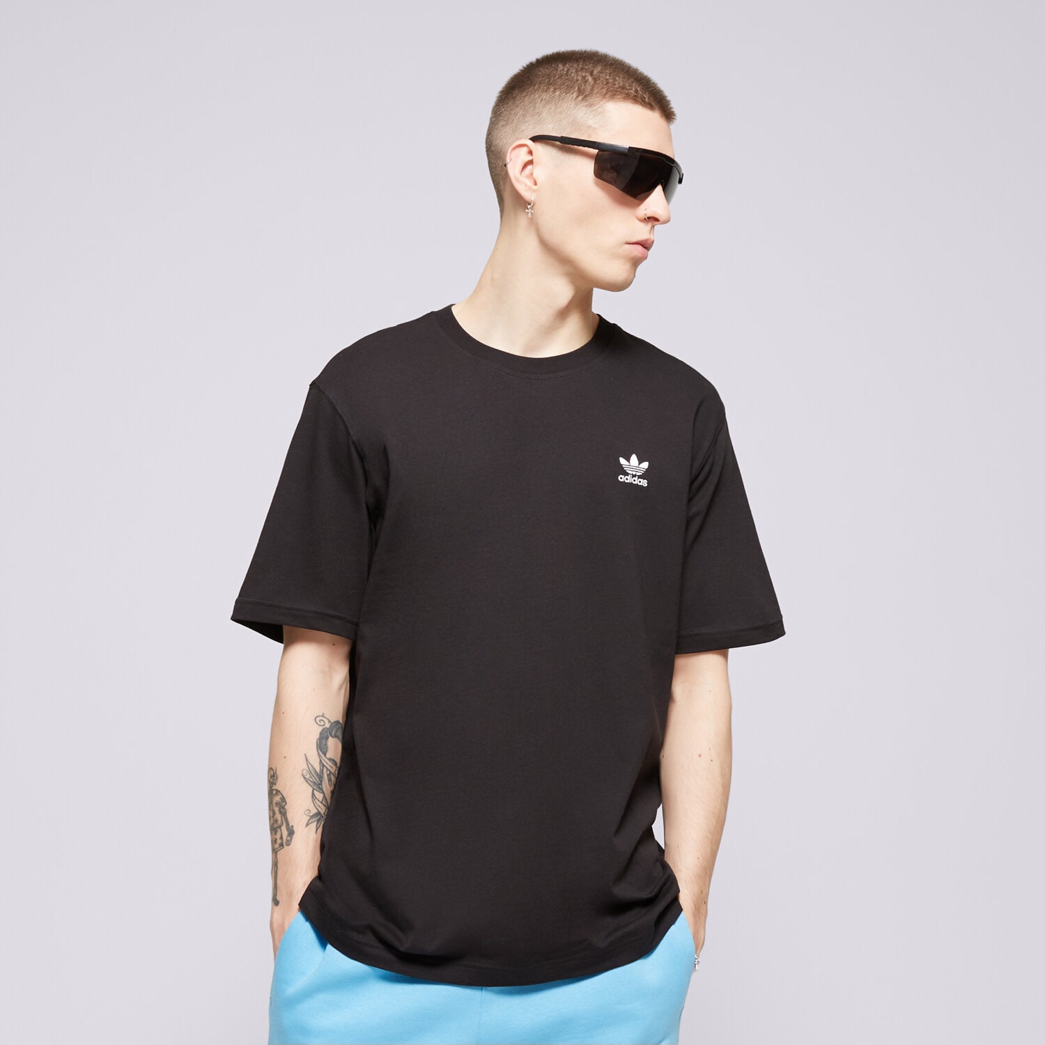 Koszulka, t-shirt sportowy męski ADIDAS T-SHIRT ESSENTIAL TEE IR9690 CZARNY