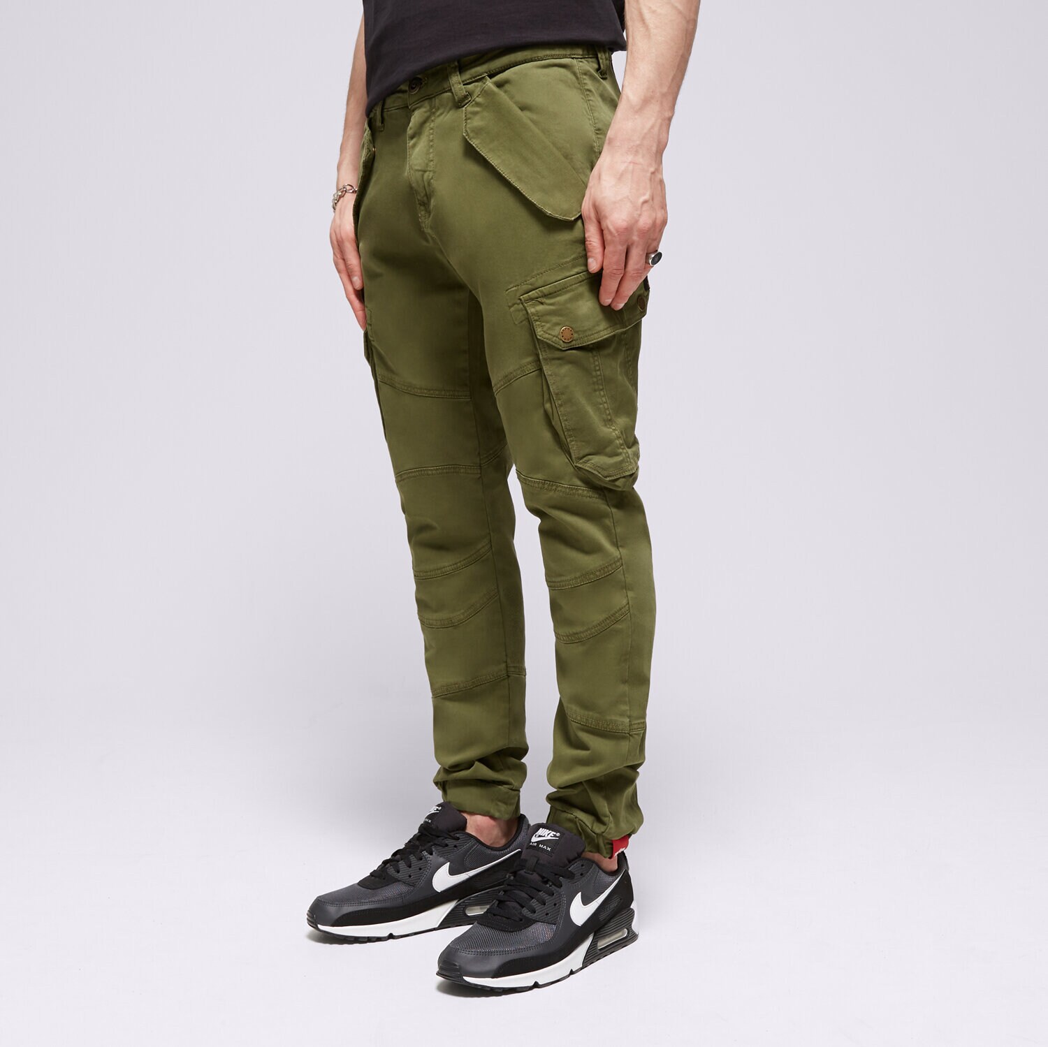 Spodnie sportowe męskie ALPHA INDUSTRIES SPODNIE COMBAT PANT LW 126215142 KHAKI