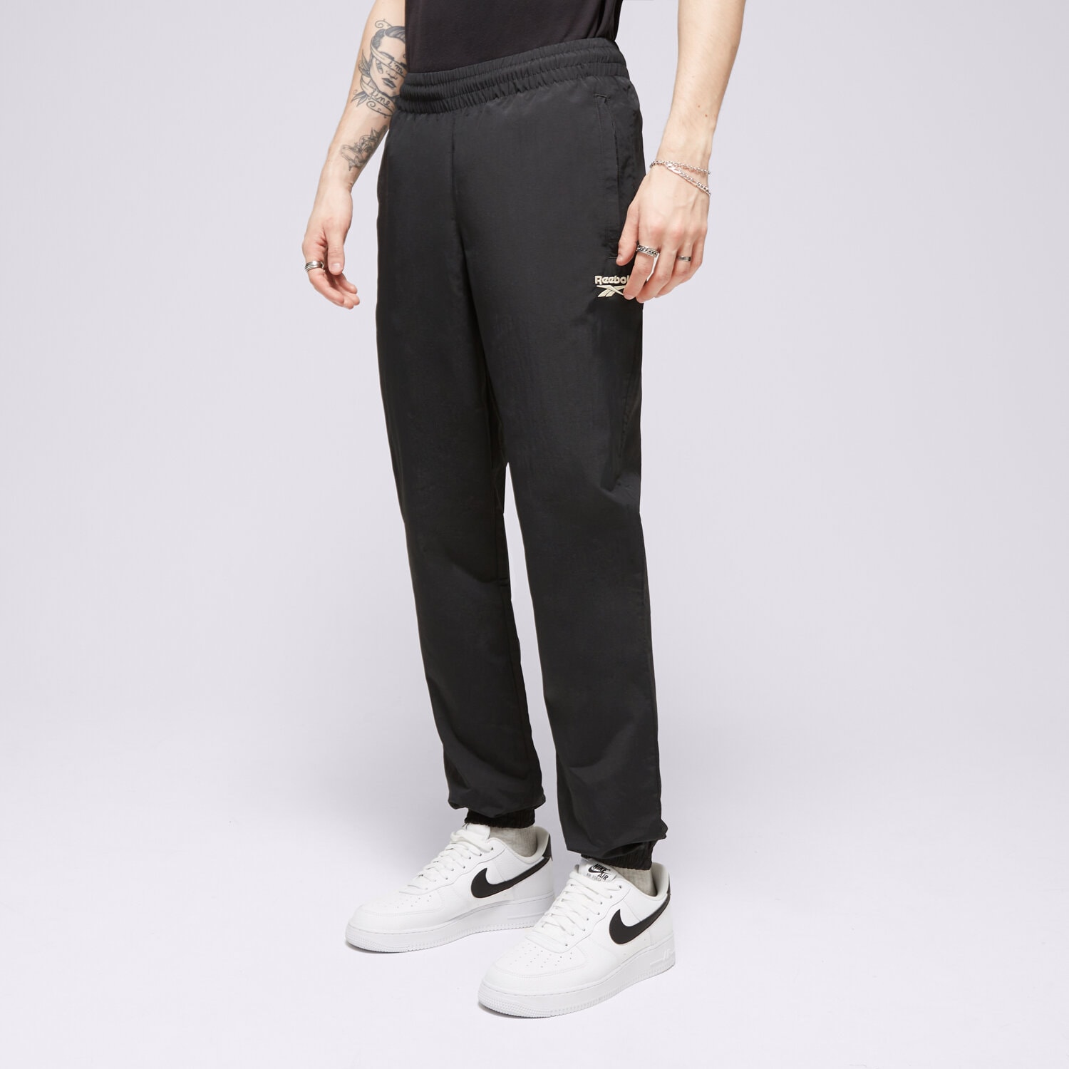 Spodnie sportowe męskie REEBOK SPODNIE CL F FR TRACKPANT 100022966 CZARNY