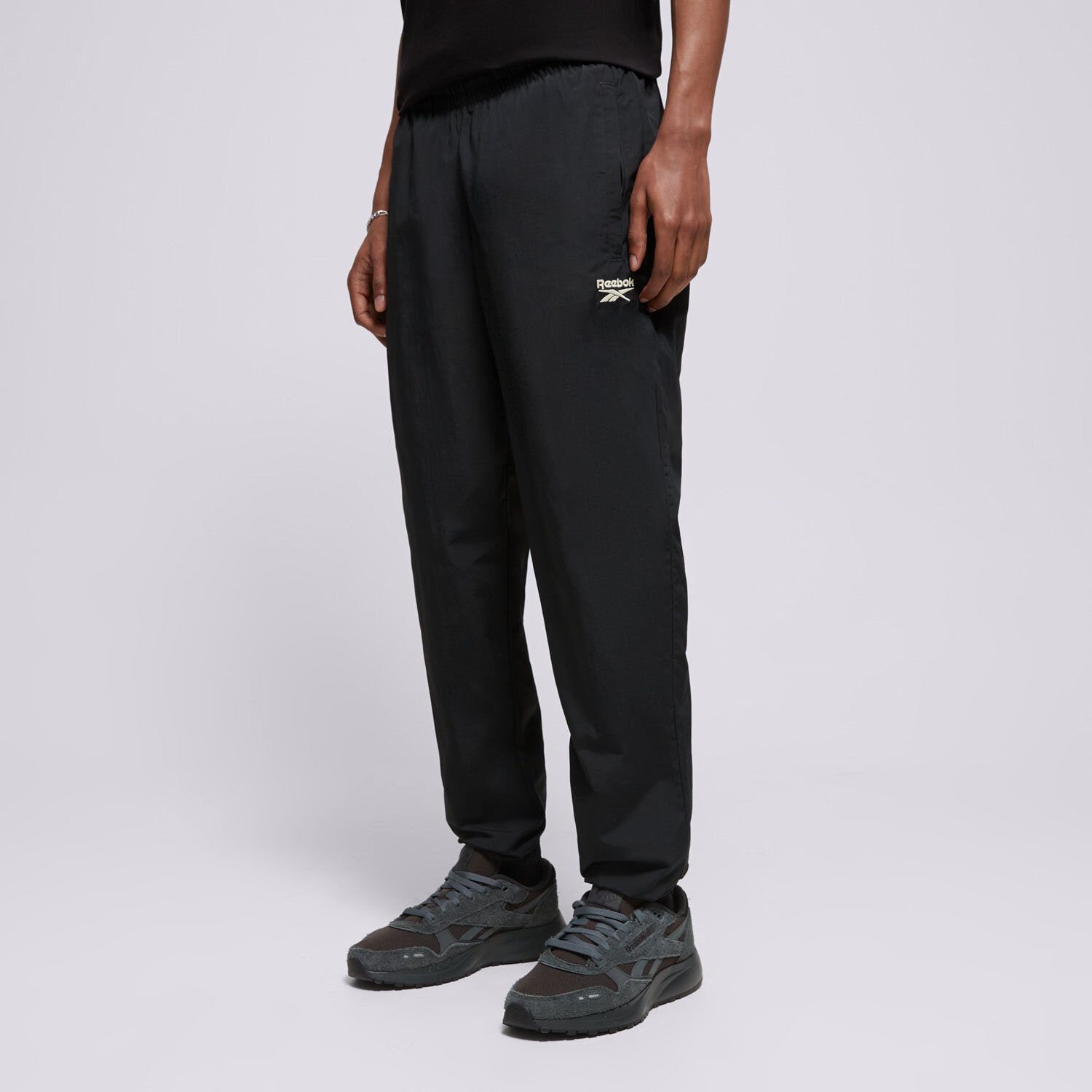 Spodnie sportowe męskie REEBOK SPODNIE CL F FR TRACKPANT 100022966 CZARNY