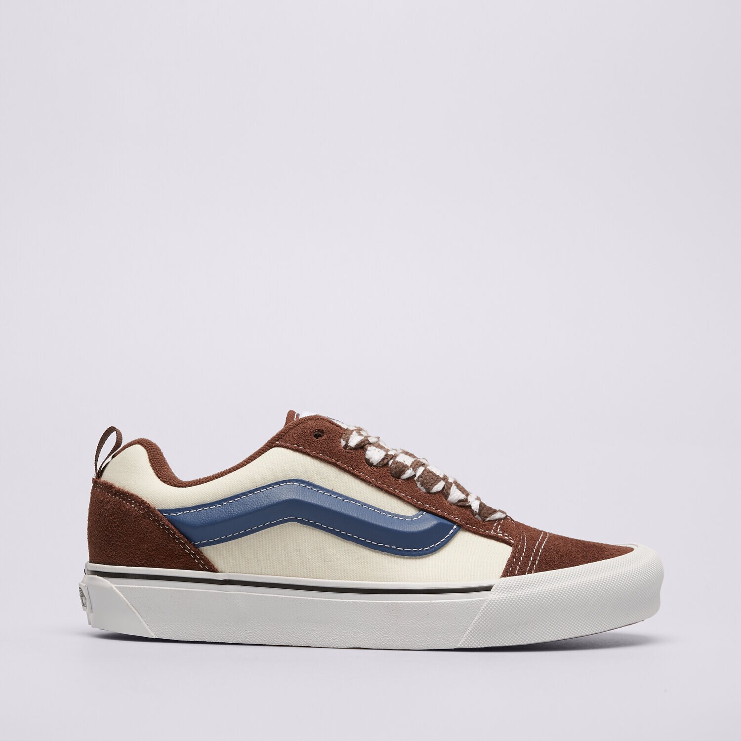 Buty sneakersy męskie VANS KNU SKOOL VN0009QCDMV1 BRĄZOWY