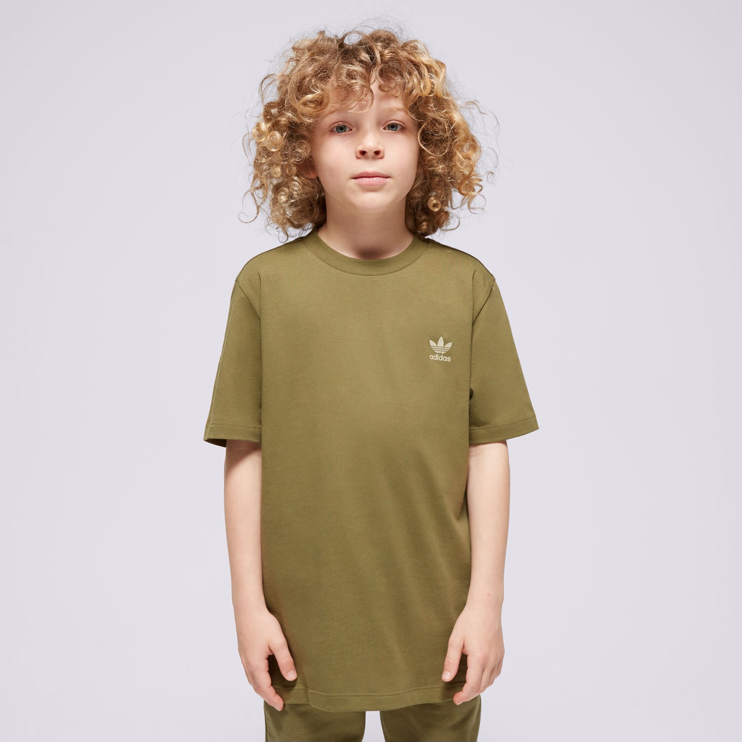 Koszulka, t-shirt dla dzieci ADIDAS T-SHIRT TEE BOY IP3027 KHAKI