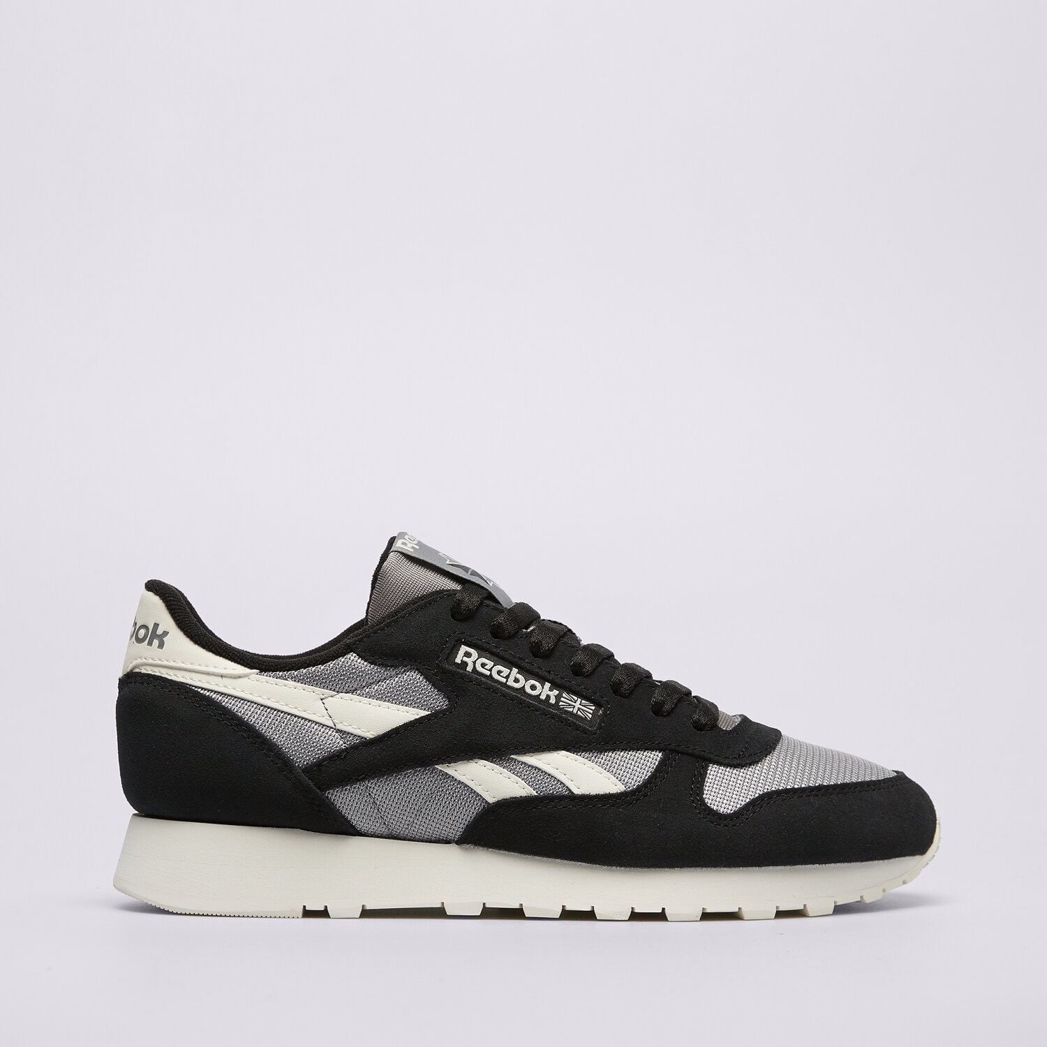 Buty sneakersy męskie REEBOK CLASSIC LEATHER 100075001 CZARNY