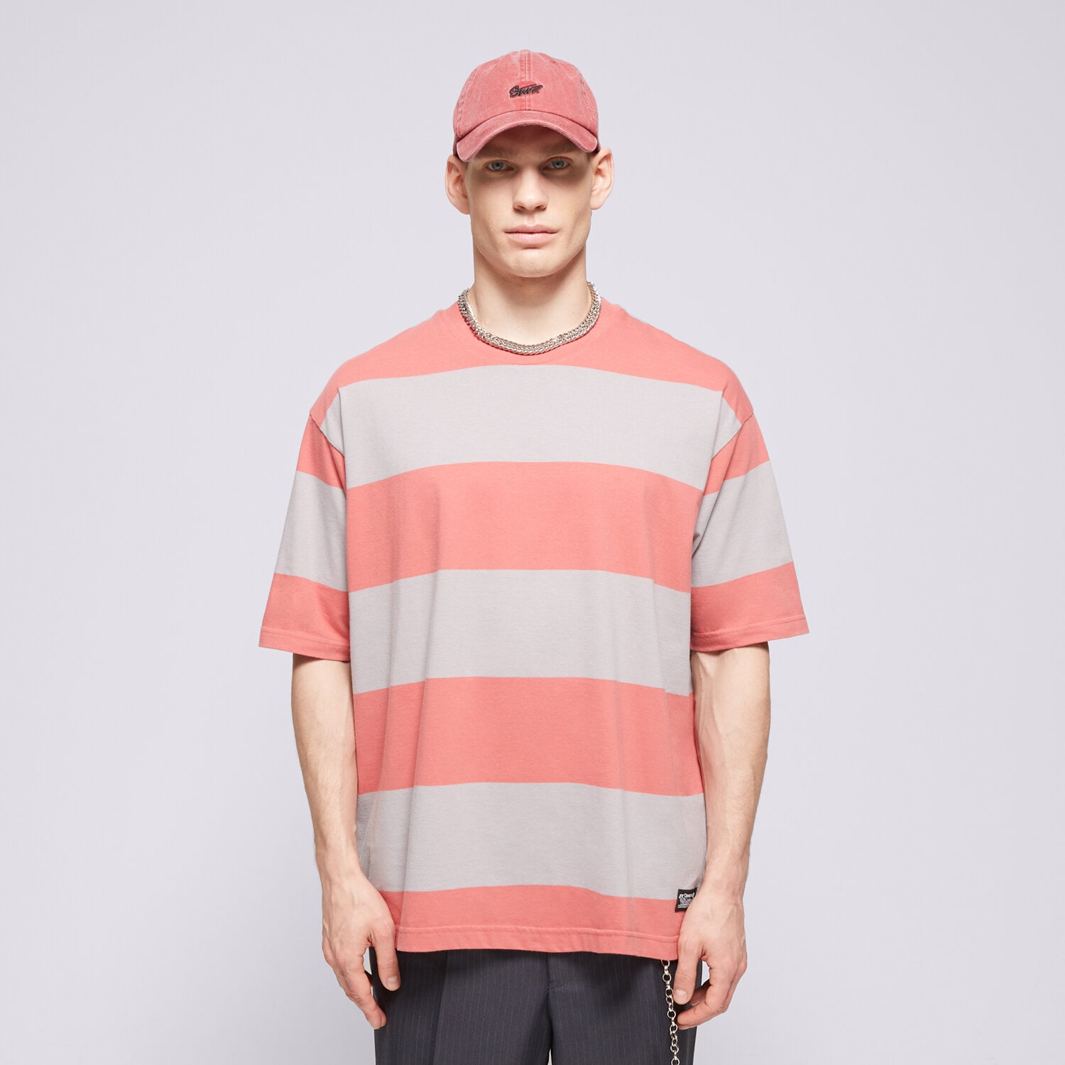 Koszulka, t-shirt sportowy męski LEVI'S T-SHIRT SKATE GRAPHIC BOX TEE MULTI-COLOR A1005-0019 KORALOWY