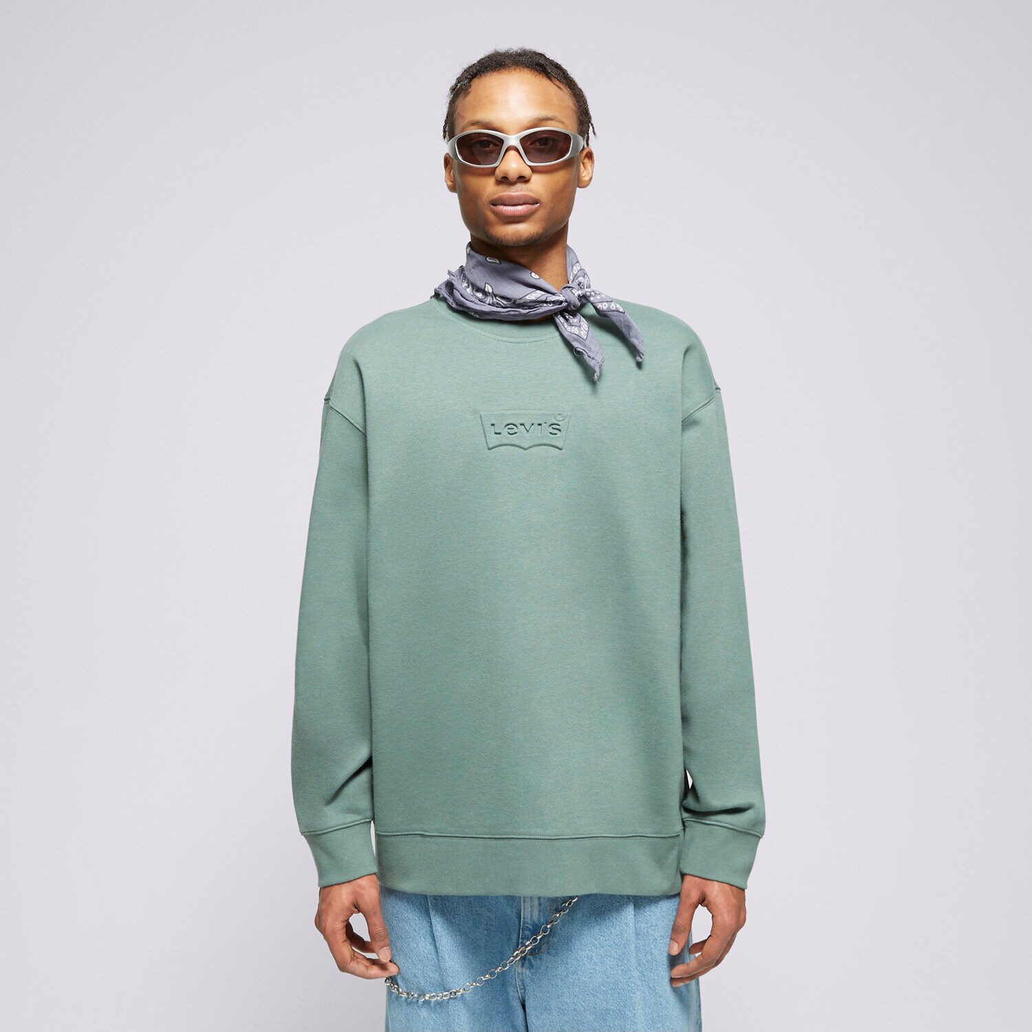 Bluza męska LEVI'S BLUZA RELAXD GRAPHIC CREW GREENS 38712-0238 KHAKI