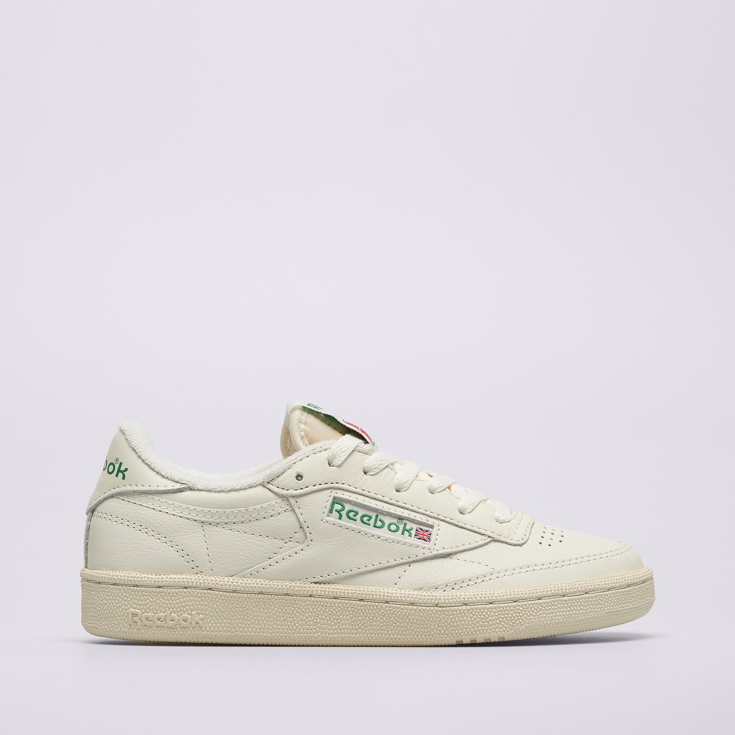 Buty sneakersy damskie REEBOK CLUB C 85 VINTAGE 100007797 BEŻOWY